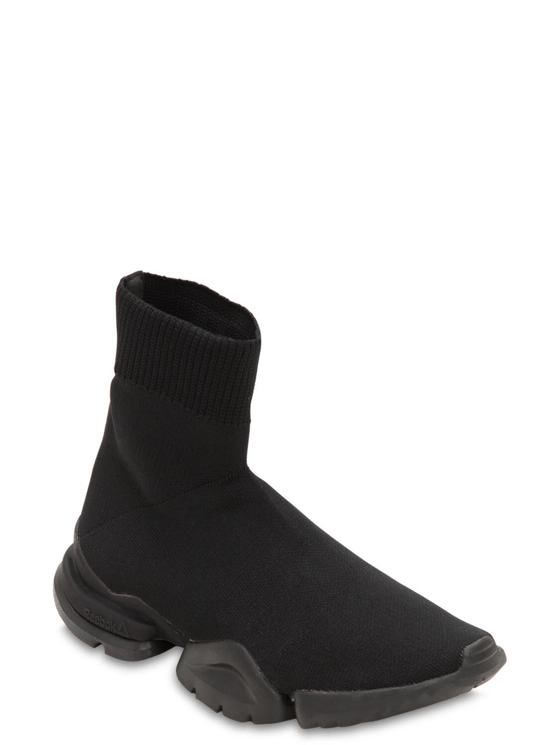 Knit Sock Sneakers in Black | Lyst