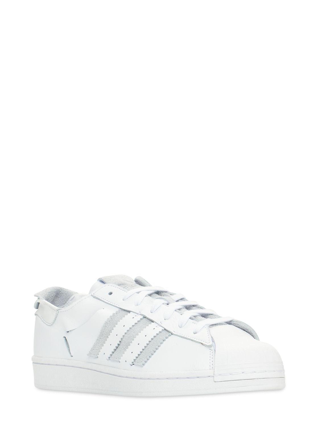 adidas Originals Leather Superstar Minimalist Icons Sneakers in White for  Men | Lyst