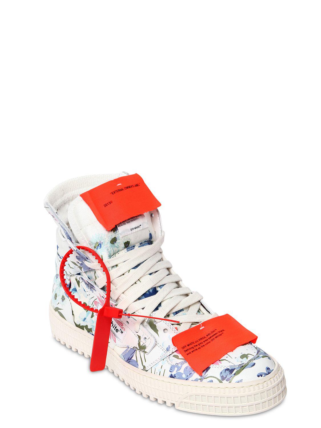 off white floral sneakers