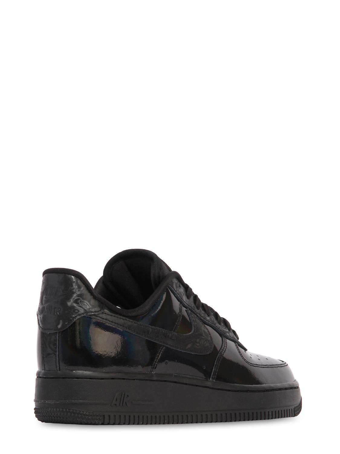 Nike Leather Air Force 1 07 Lux Iridescent Sneakers in Black | Lyst