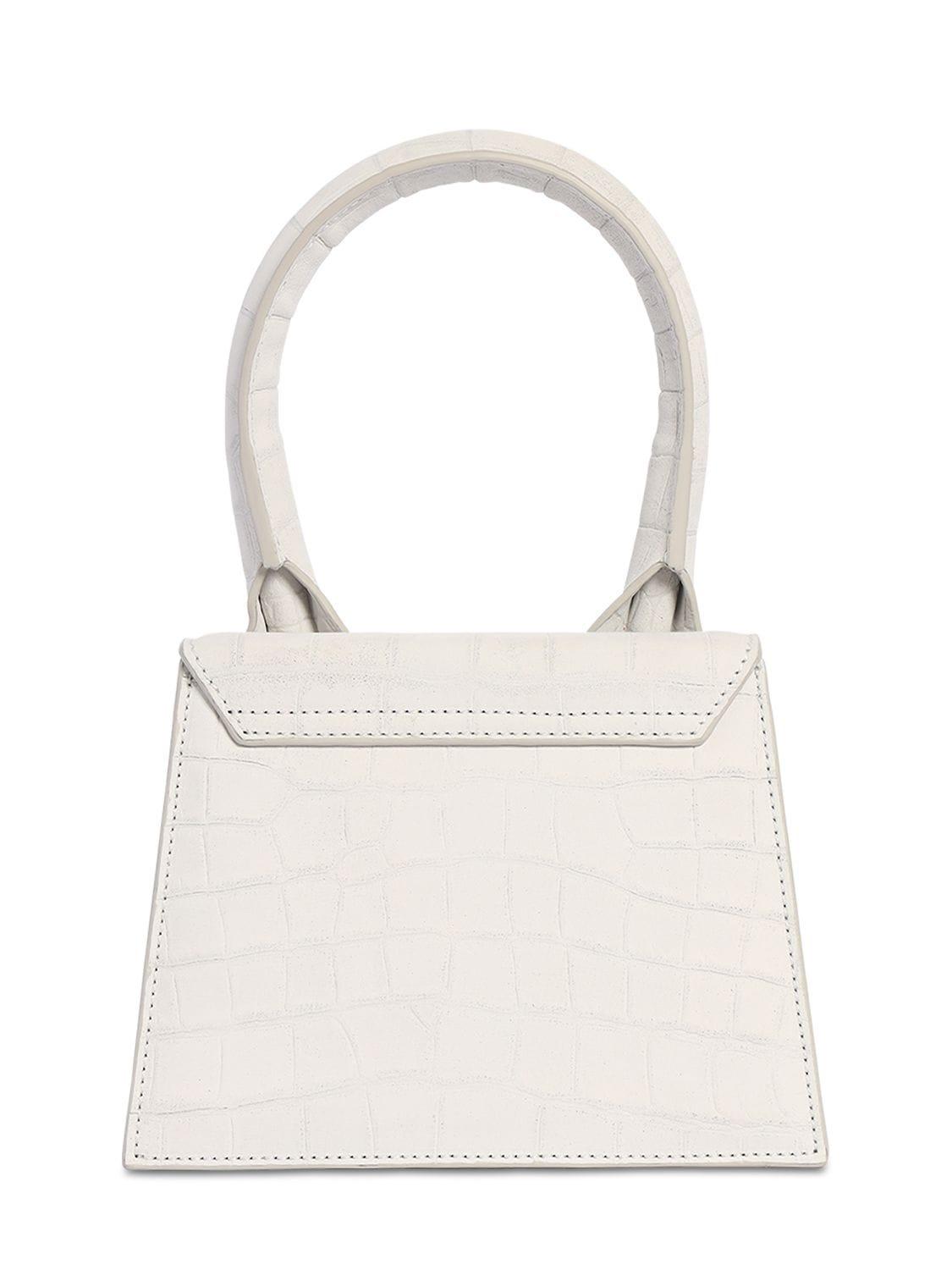 le chiquito moyen croc embossed bolsa