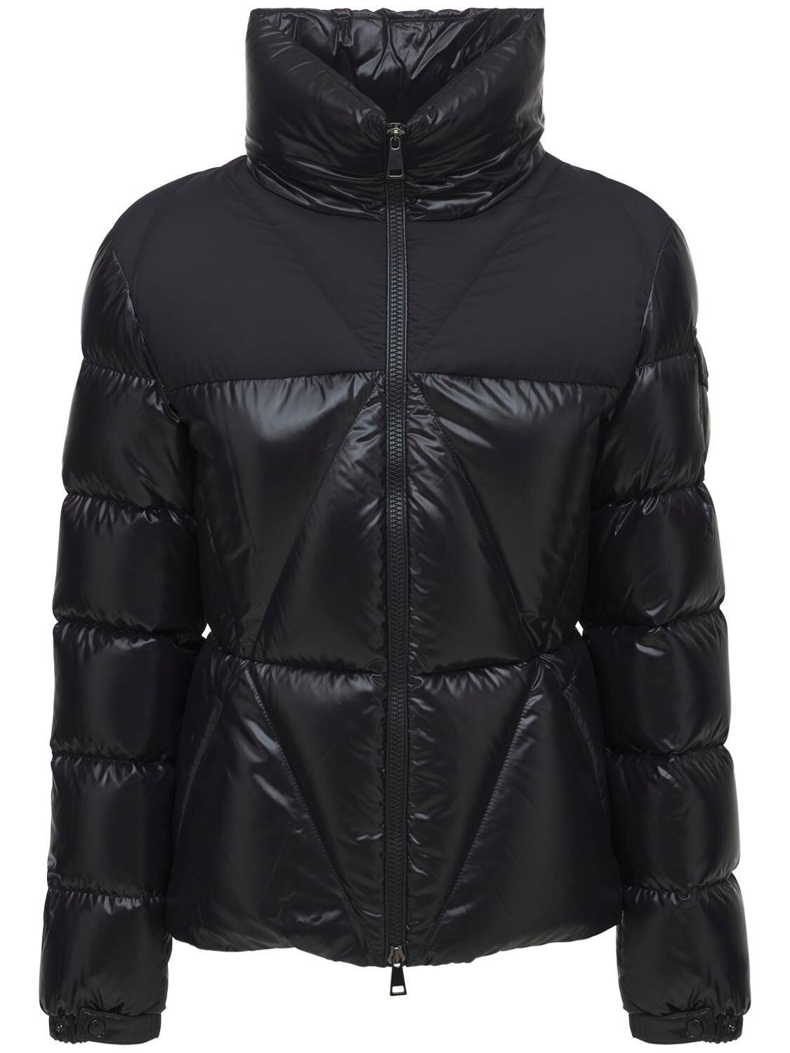 Moncler Arabette Nylon Laque Down Jacket in Black | Lyst