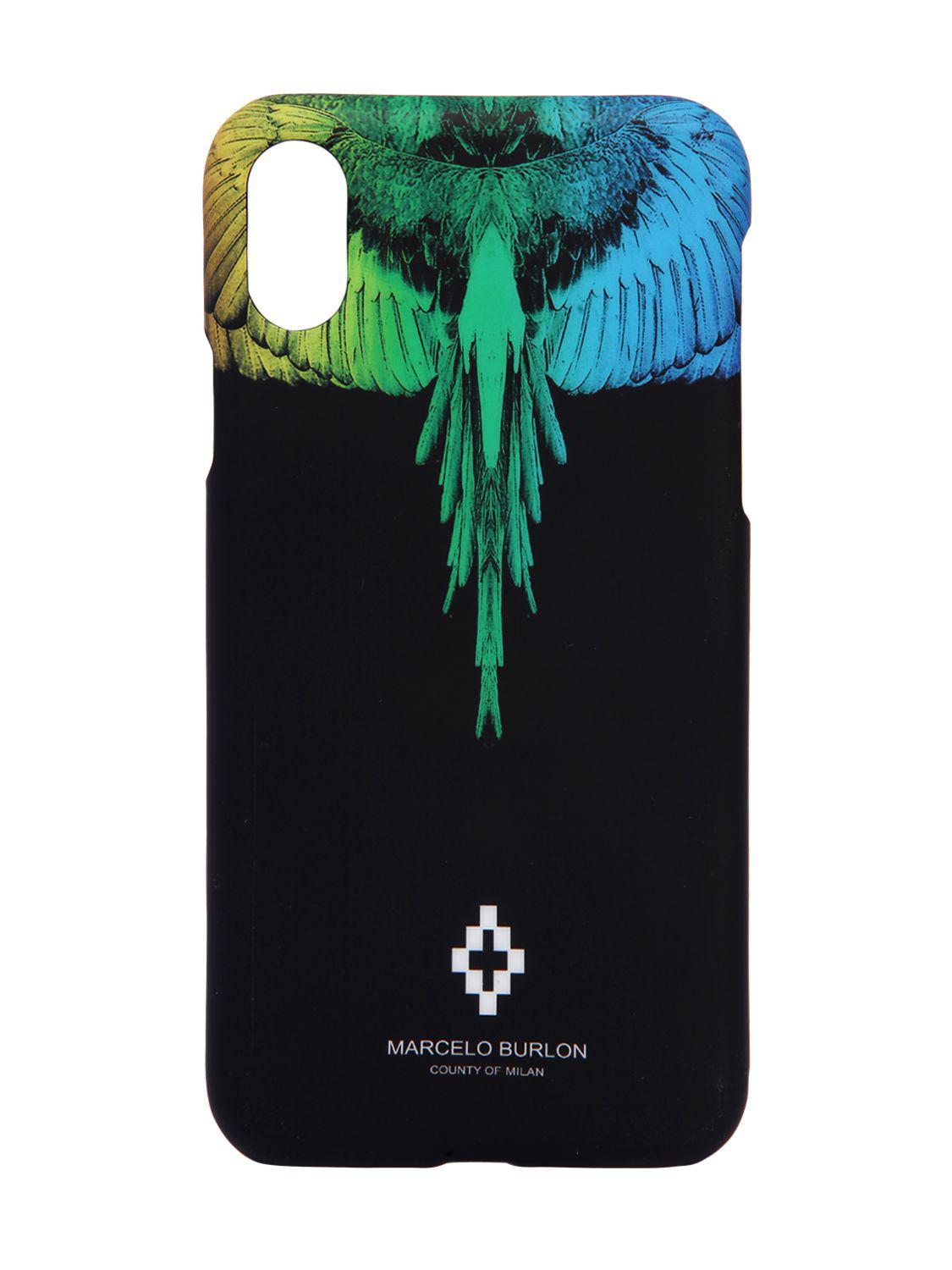 Marcelo Burlon Rainbow Wing Iphone 8 Cover in Black - Lyst