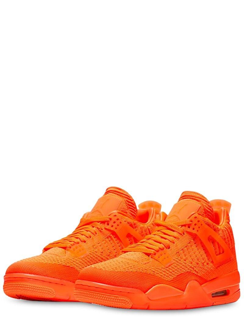 Nike Rubber Air Jordan 4 Retro Flyknit in Orange for Men | Lyst