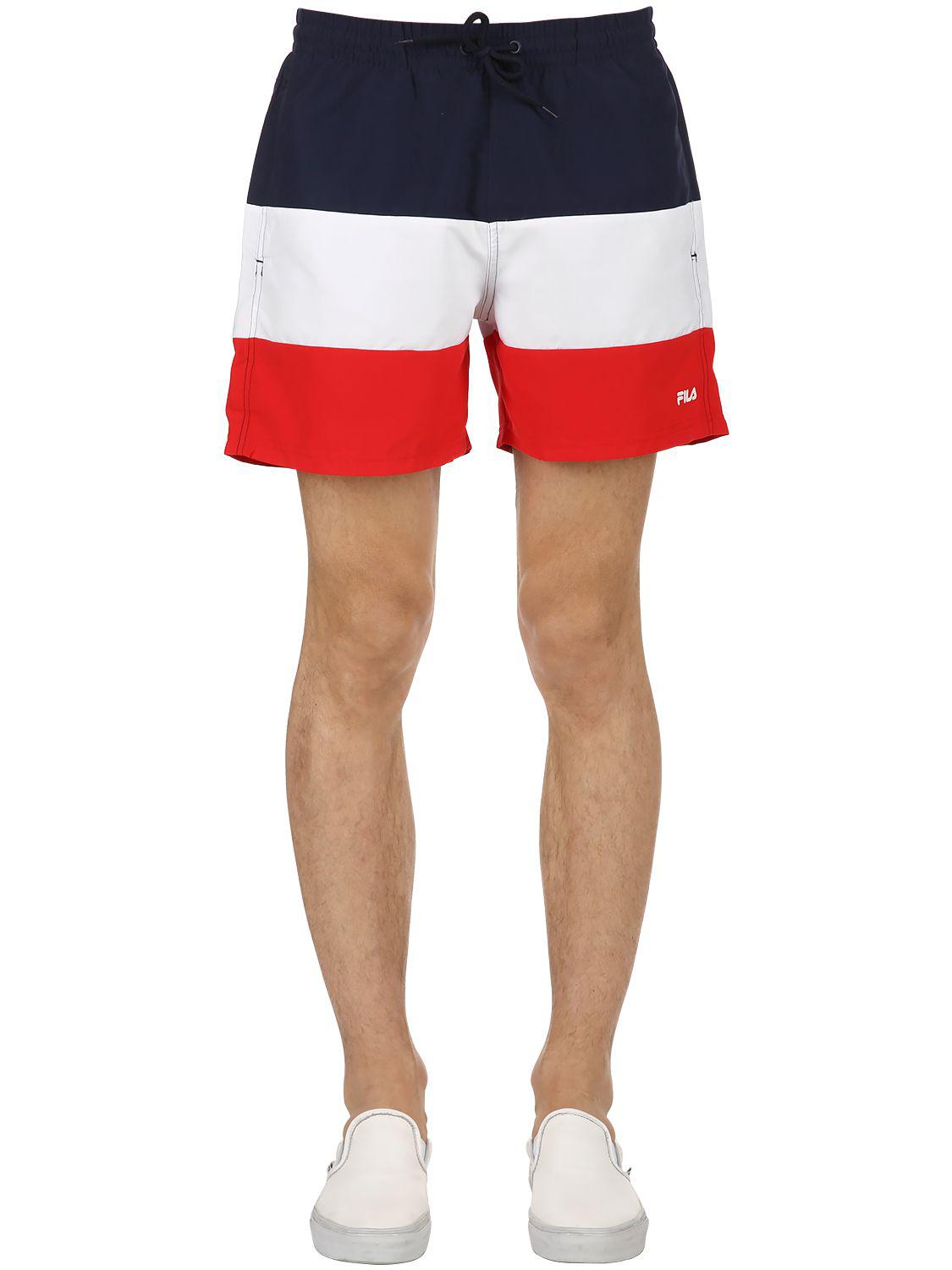 fila colour block swim shorts