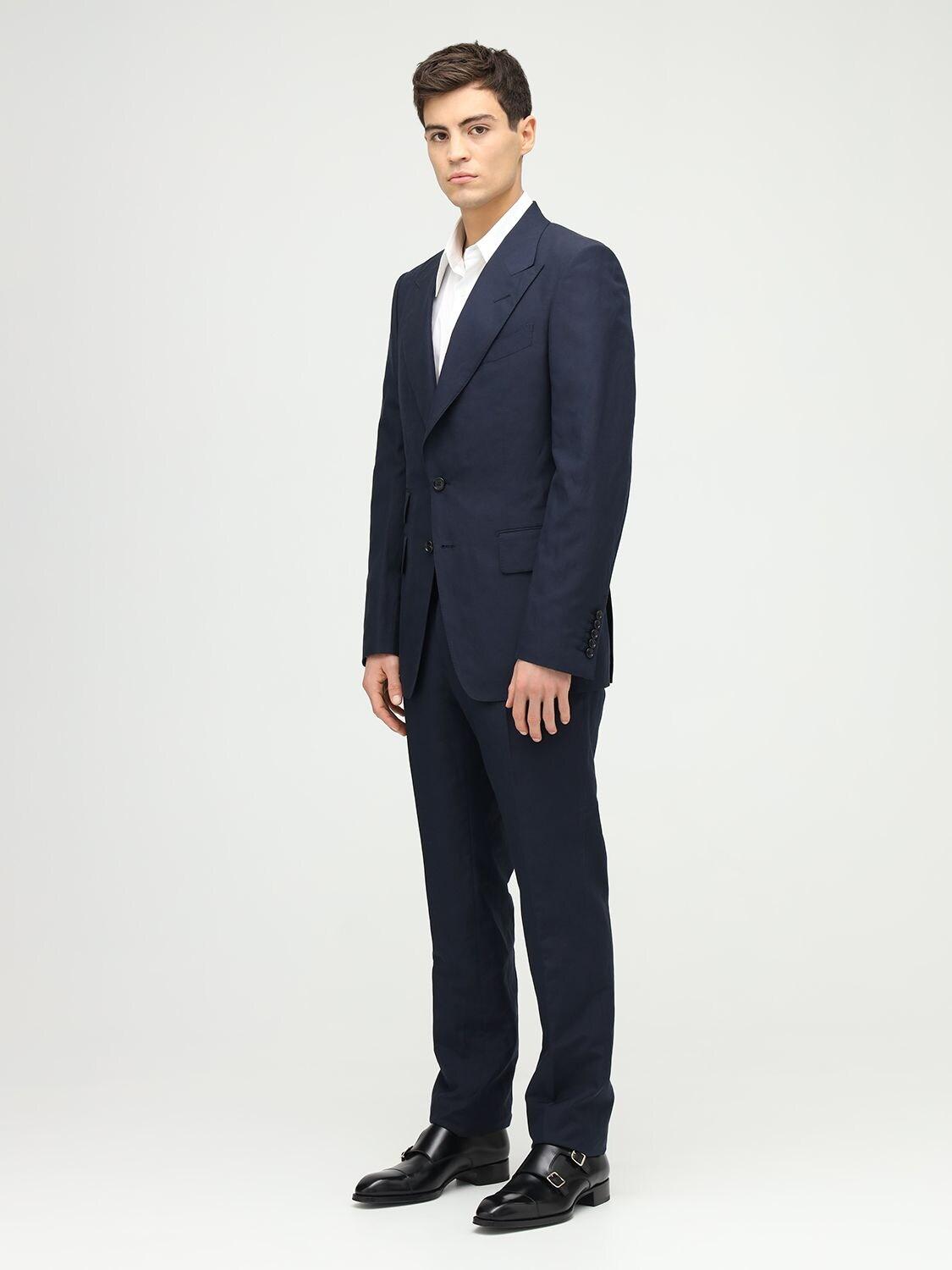 Tom Ford Silk & Linen Poplin Day Suit in Navy (Blue) for Men - Save 50% |  Lyst