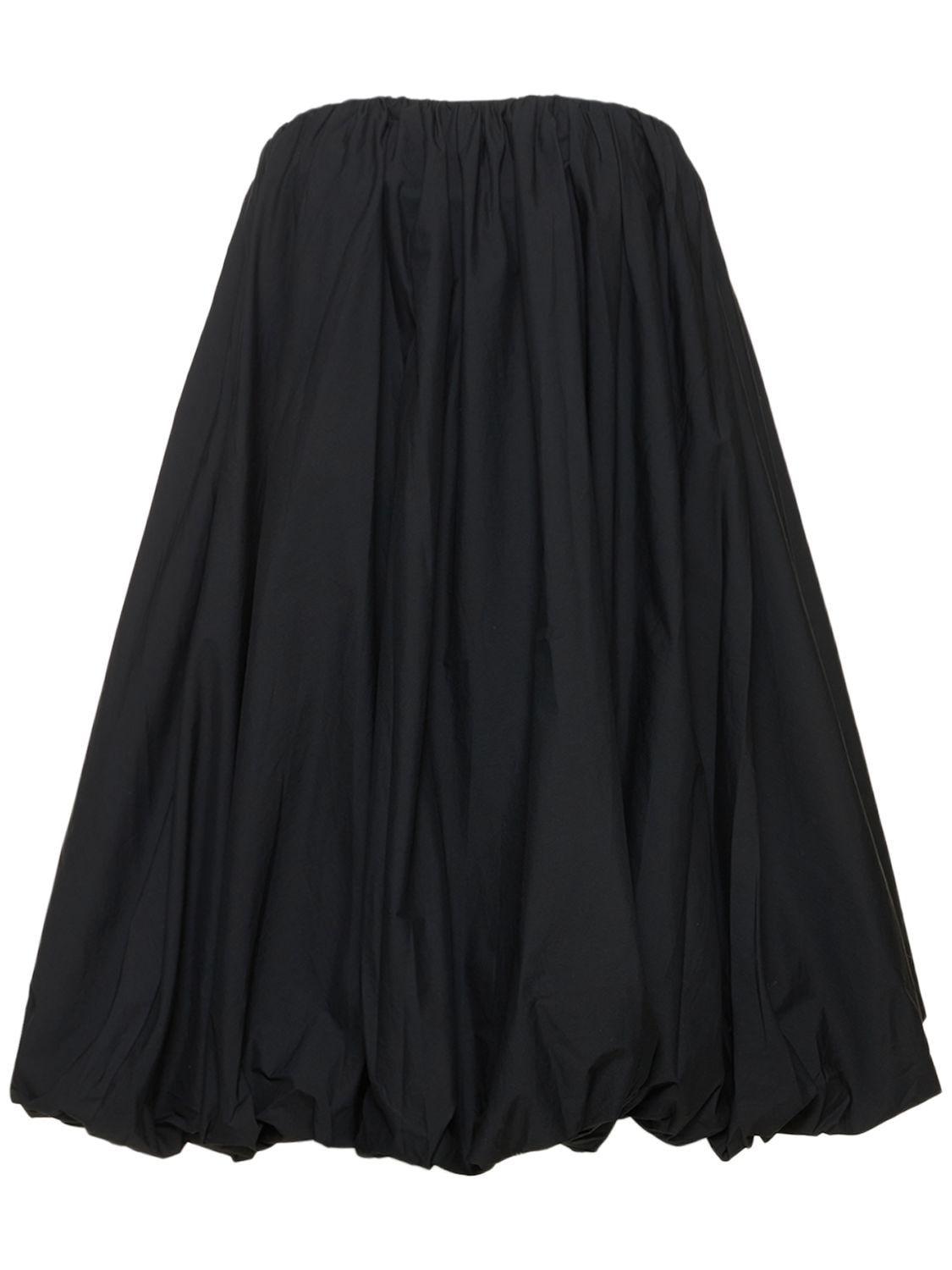 Ulla Johnson Polline Cotton Poplin Mini Dress in Black | Lyst