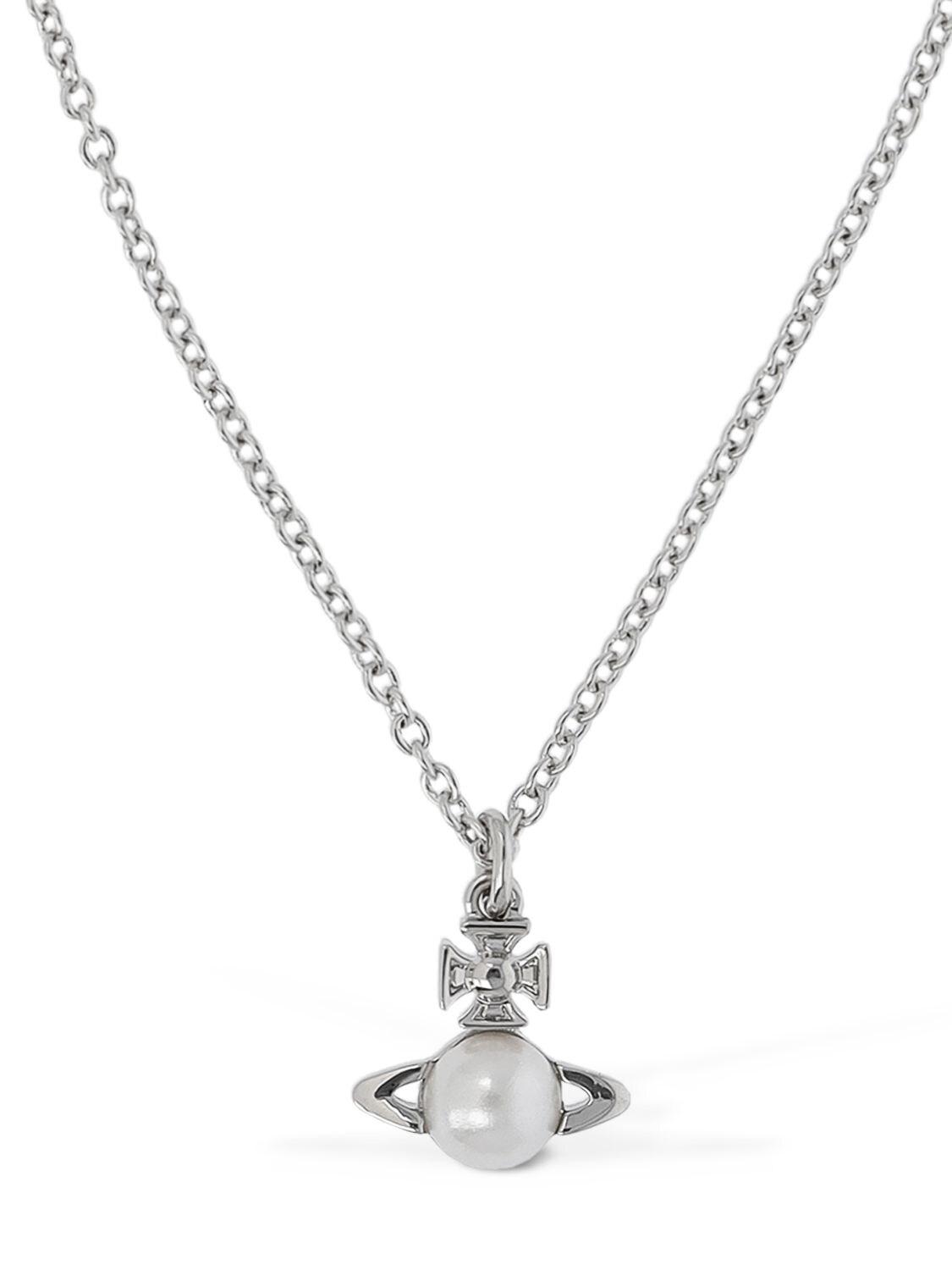 Vivienne Westwood Balbina Imitation Pearl Pendant Necklace in Metallic ...