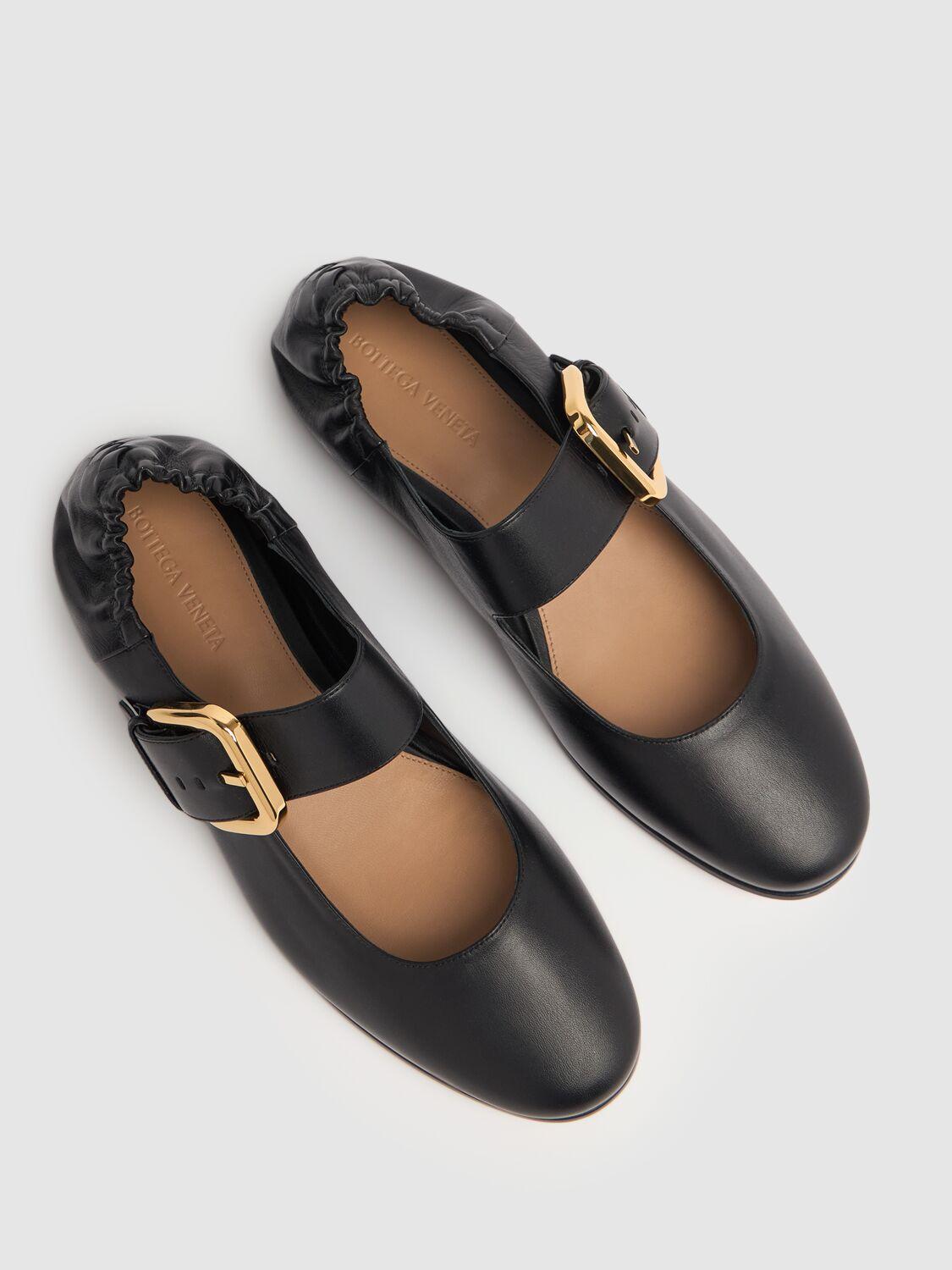 BOTTEGA VENETA レザーフラットシューズ サンダル 24cm 新品