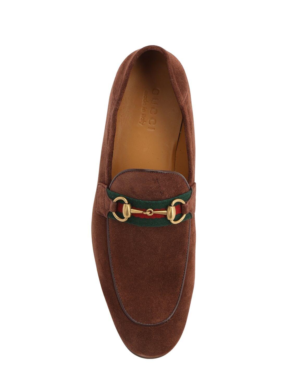 Gucci Brixton Suede Loafer in Brown for 