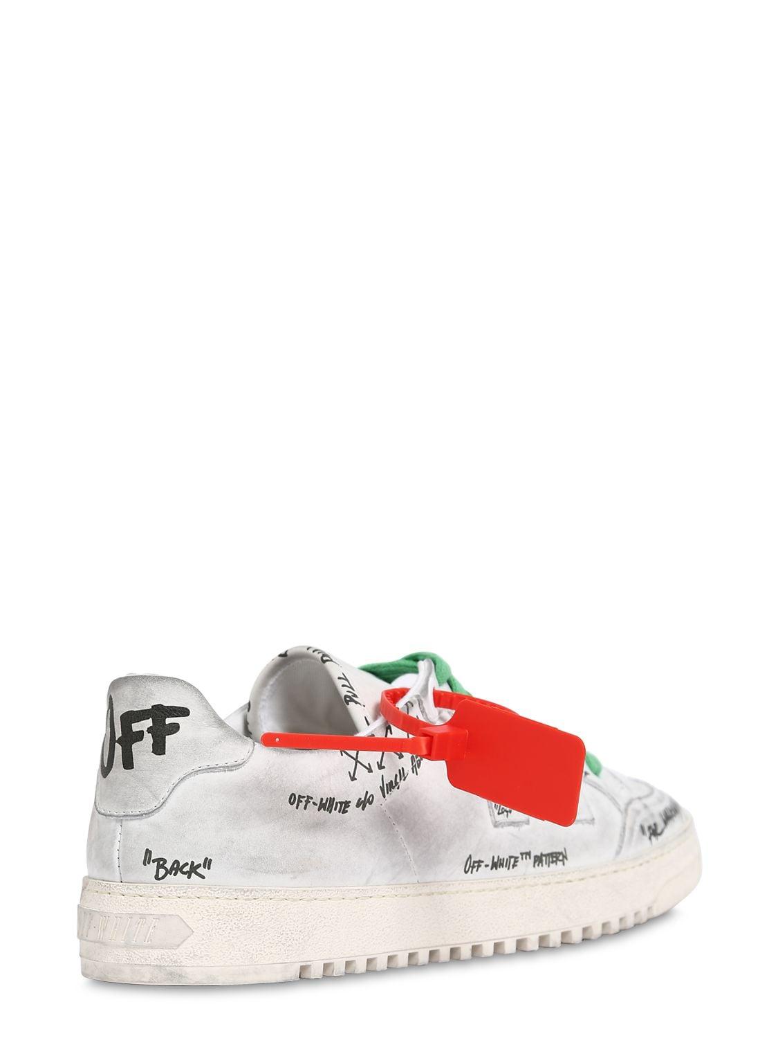 【Off-White】Off Graff Wht Chun OFF-WHITE VIRGIL ABLOH White Off Court 3.0 High “Graffiti