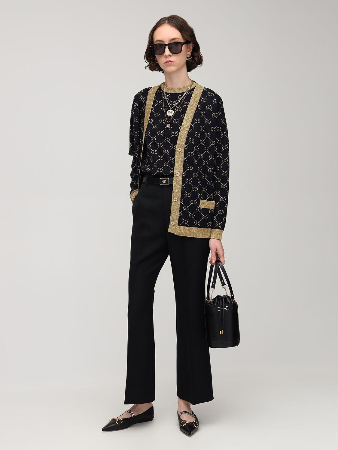 gucci cardigan outfit