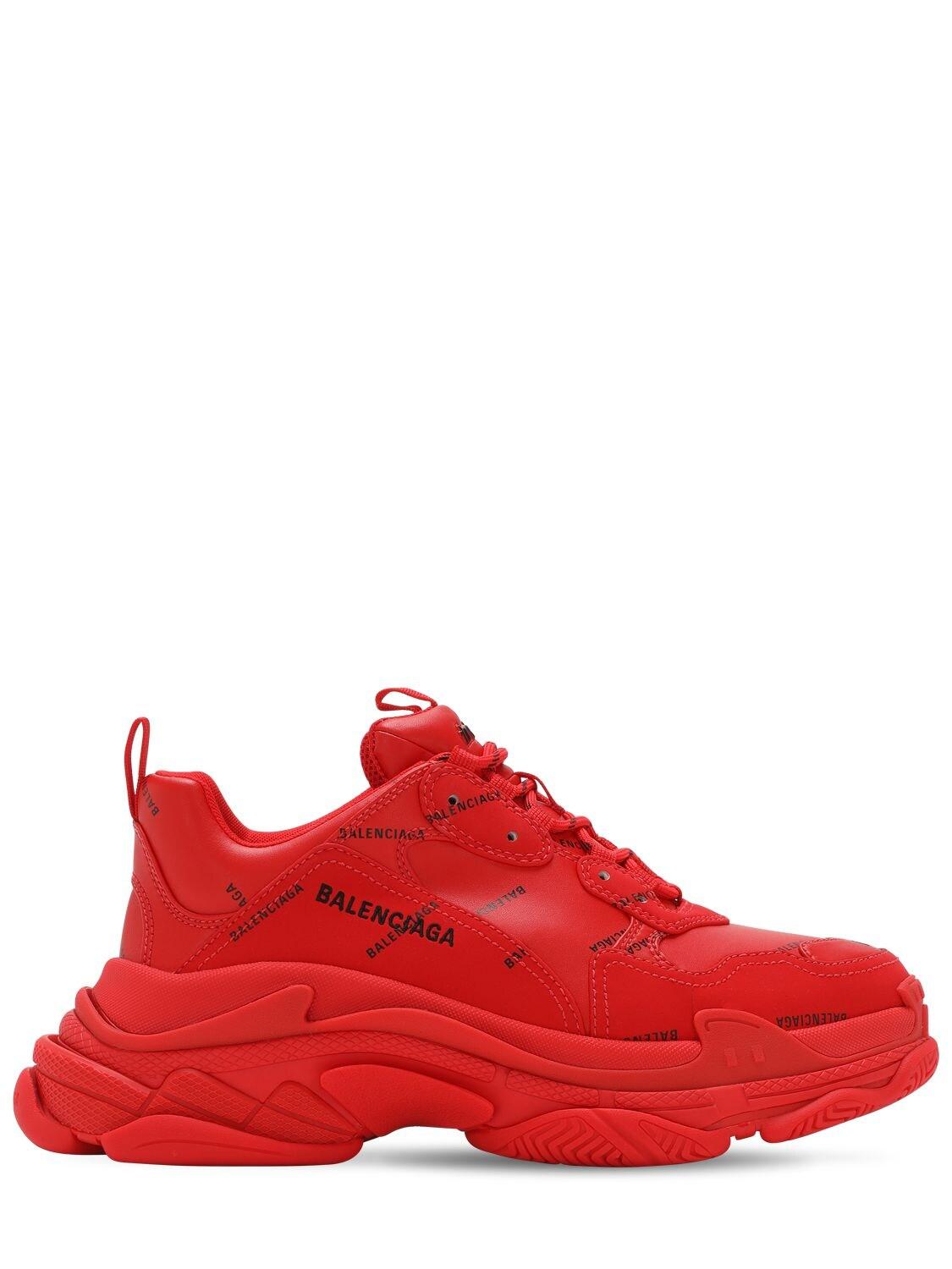 Balenciaga Synthetic Triple S Clear Sole Sneaker in Red/Black (Red) for Men  - Save 49% - Lyst