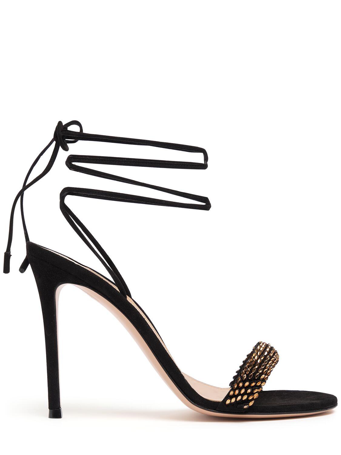 Gianvito Rossiのスエード×PVCサンダル黒 Gianvito Rossiのスエード×PVCサンダル黒 - メルカリ