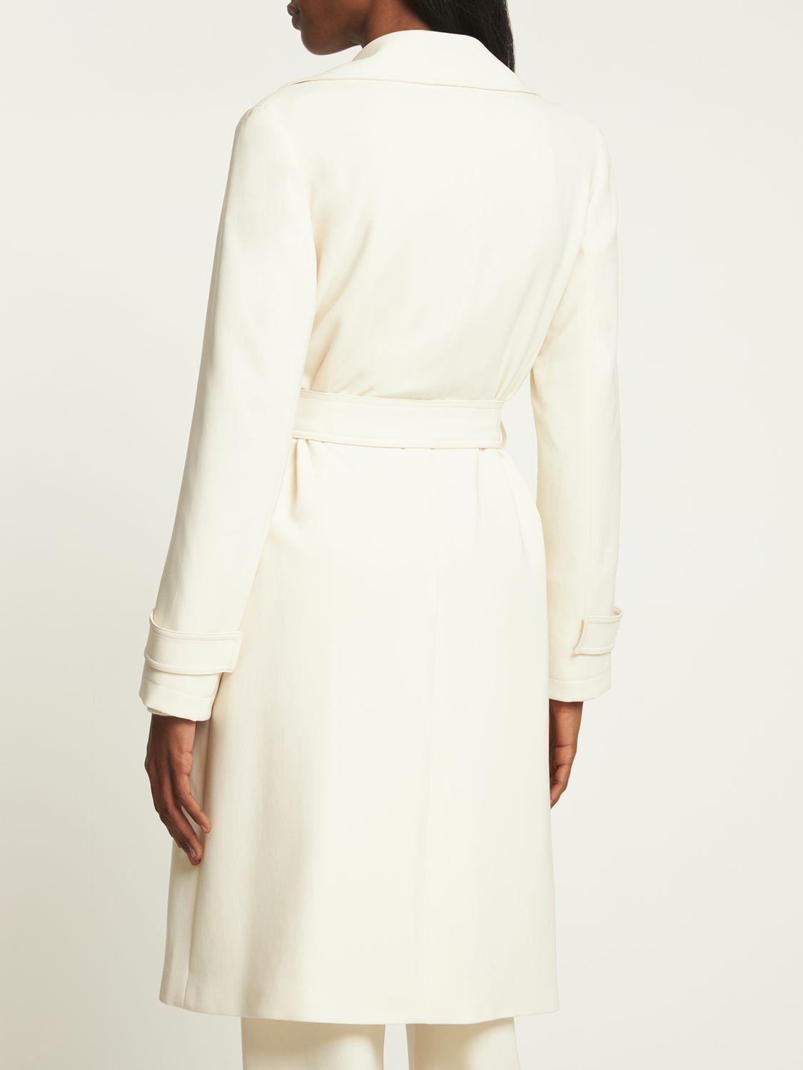theory wool blend oaklane double face belted coat