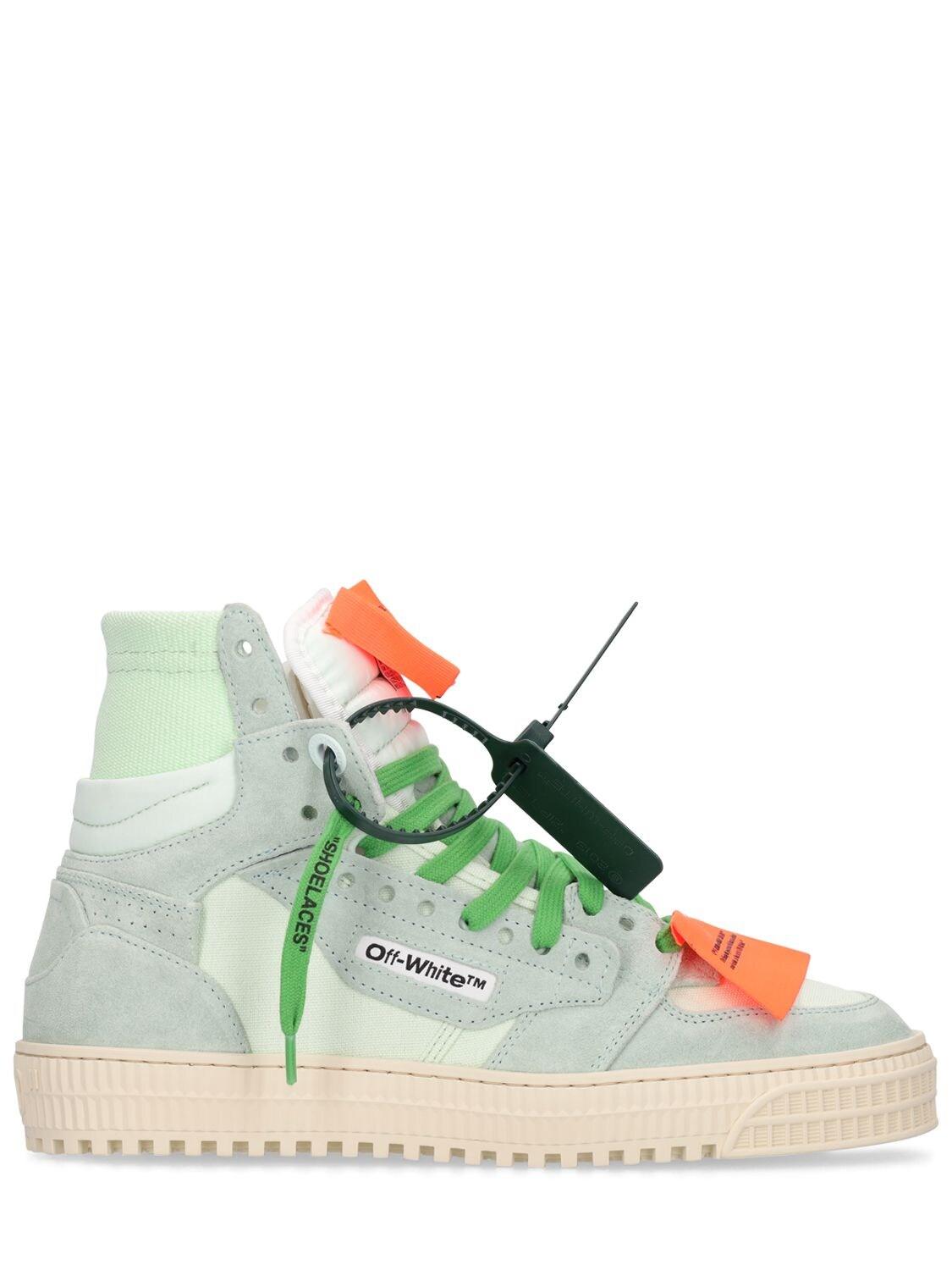 Off-White c/o Virgil Abloh 20mm 3.0 Off Court Suede Sneakers in Green | Lyst