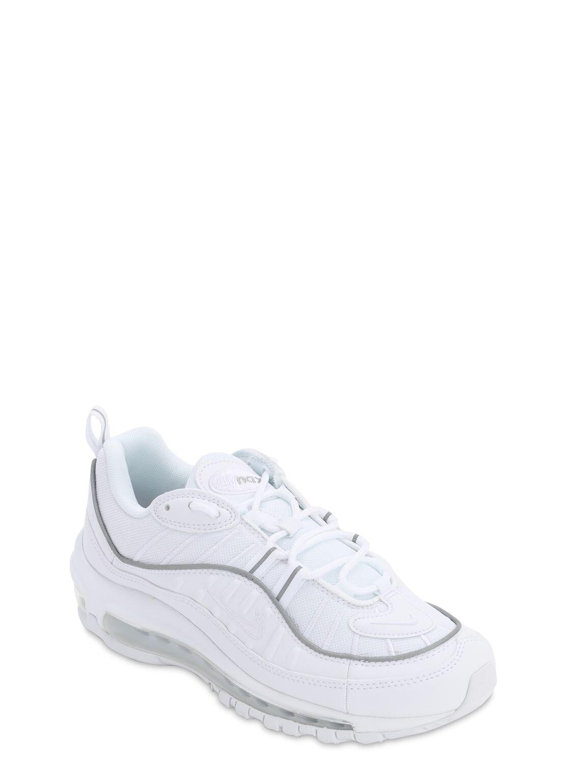 Air Max 98 para mujer Nike de Tejido sintético de color Blanco: ahorra un  78 % - Lyst