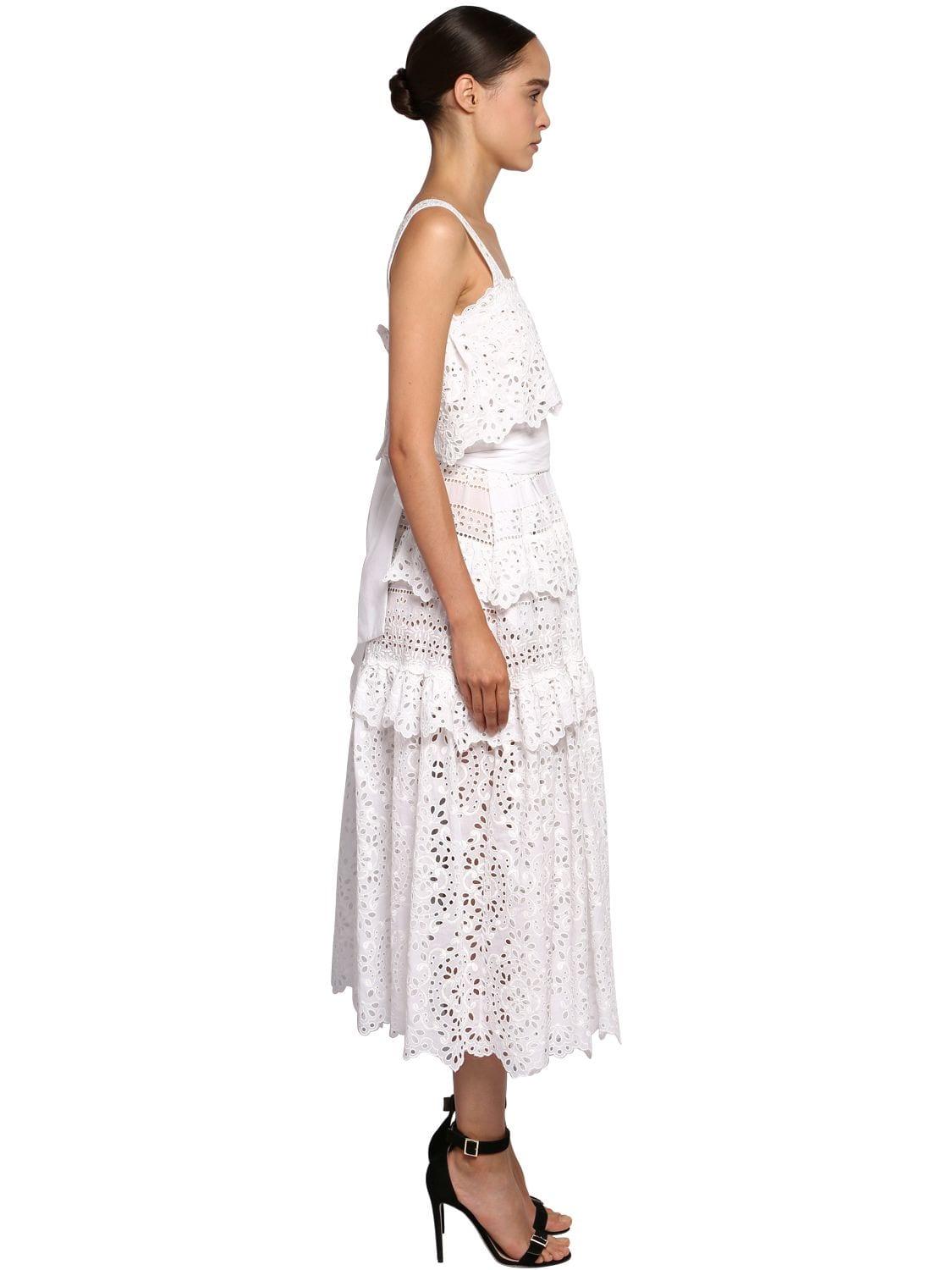 Elie Saab Cotton Lace \u0026 Poplin Long 