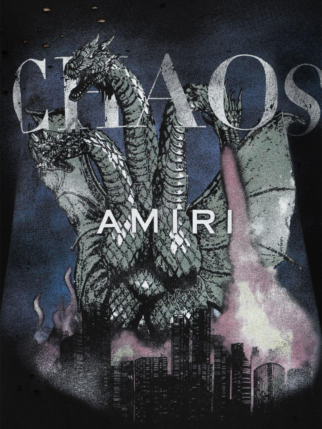Amiri Chaos Print Cotton Jersey T-shirt 