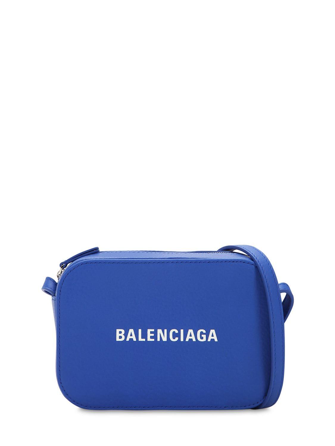 Balenciaga Blue Leather Everyday Camera Bag Balenciaga