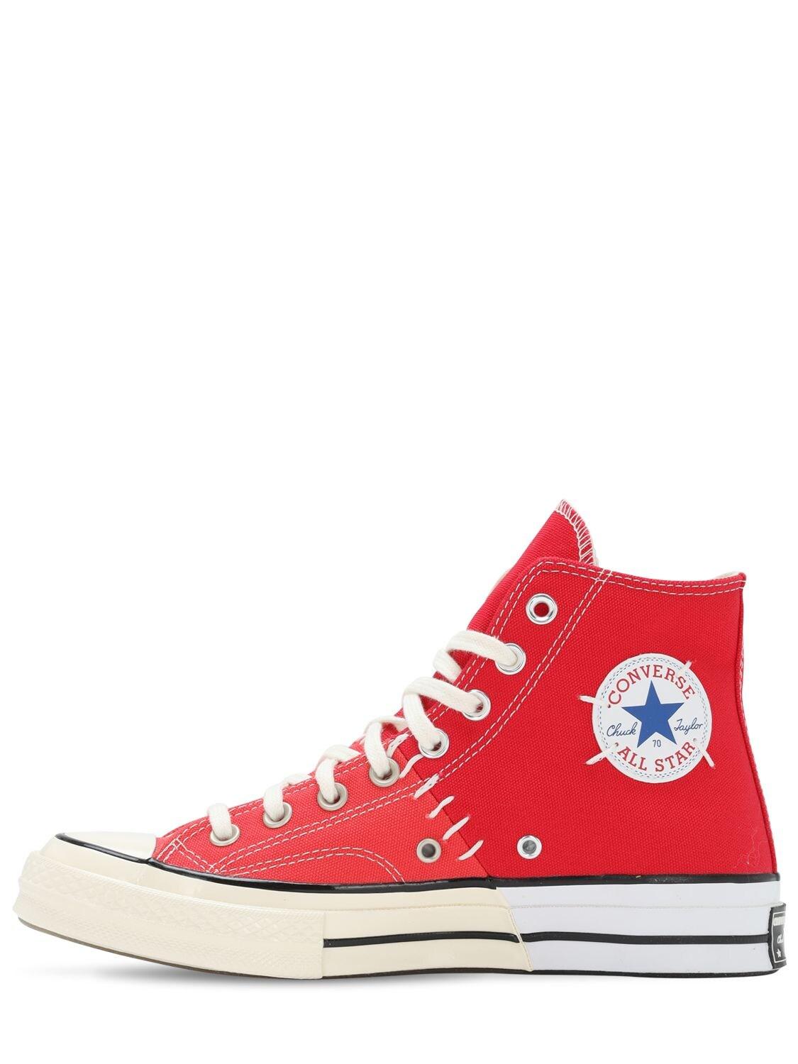 red converse back
