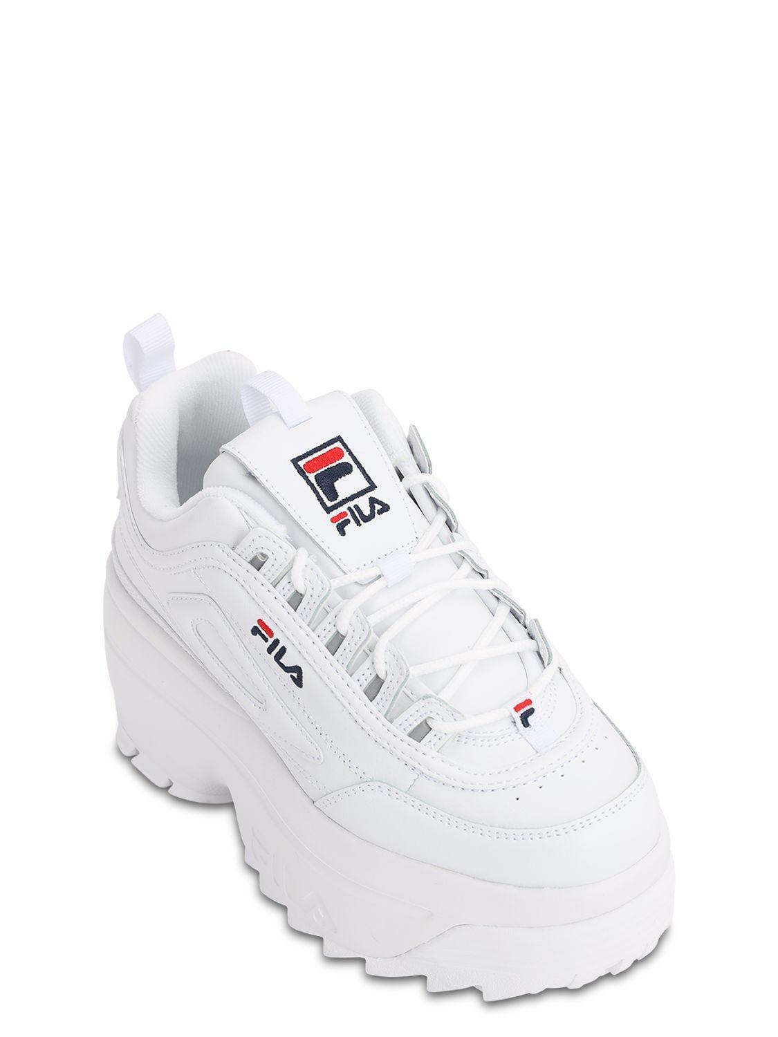 fila disruptor faux leather