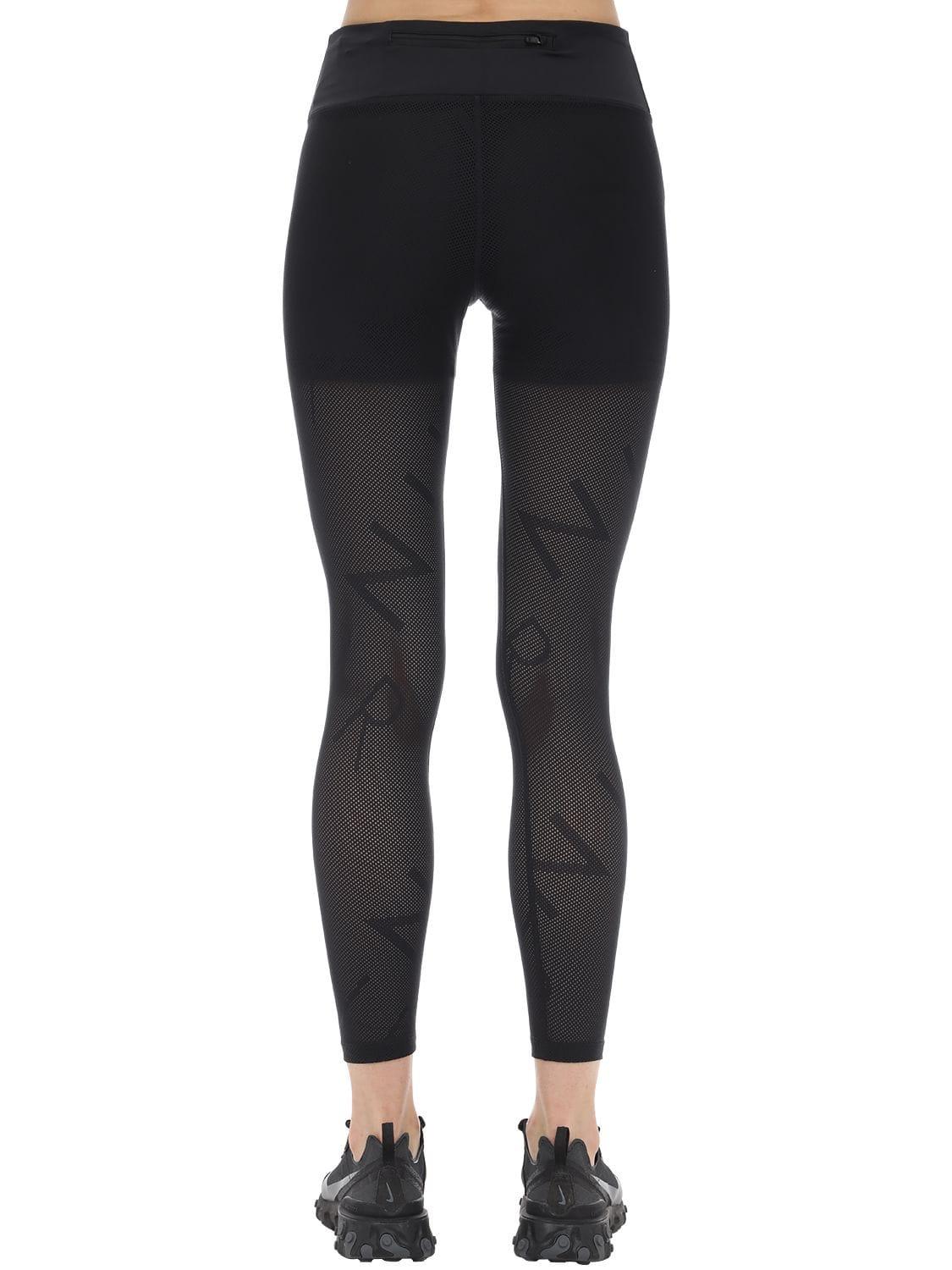 Nike Air Mesh 7/8 Tight Leggings in Black - Lyst