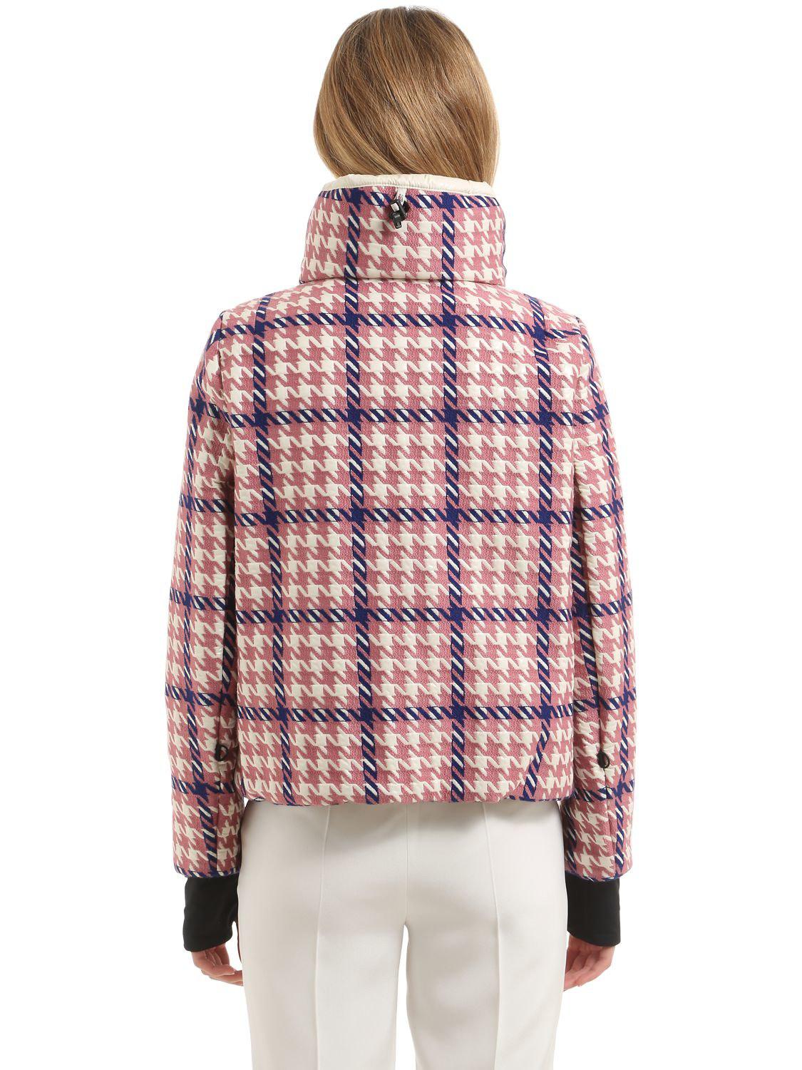 moncler houndstooth jacket