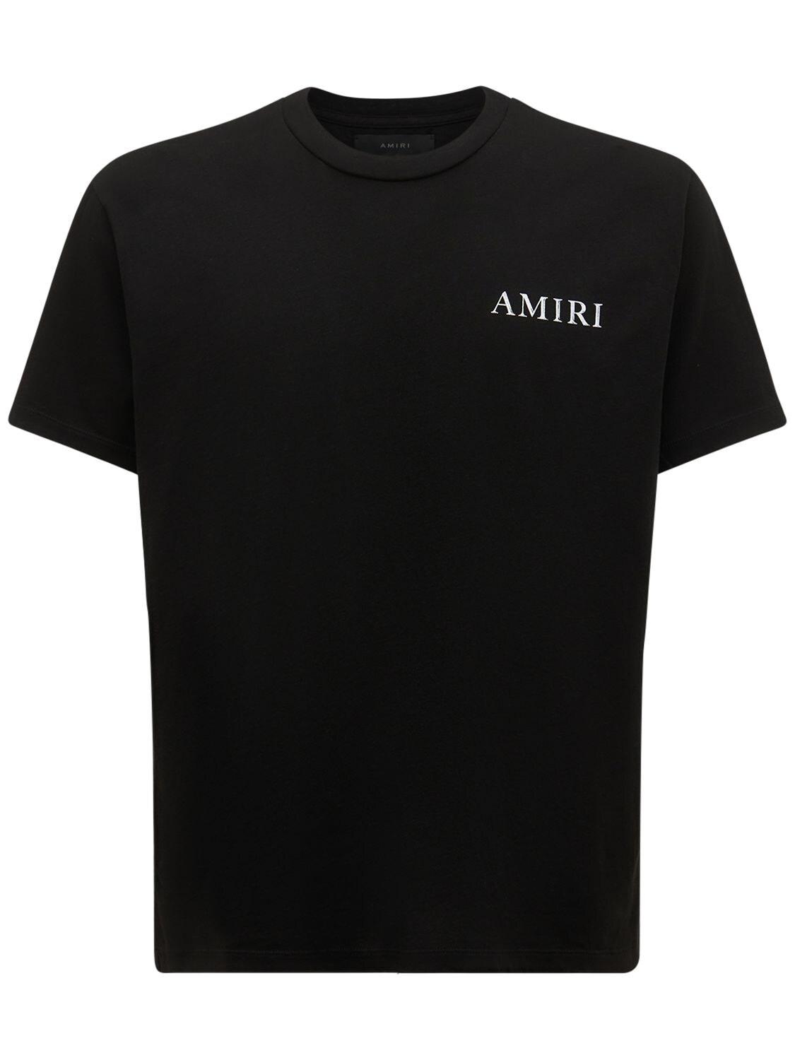 Smeren blozen sjaal Amiri Logo Shaded Cherub Print Jersey T-shirt in Black for Men | Lyst