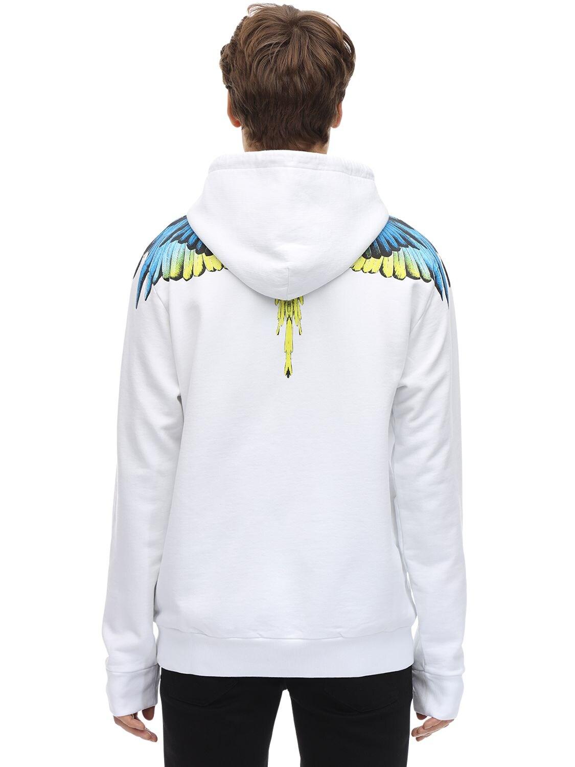 Felpa In Cotone Con Cappuccio da Uomo di Marcelo Burlon in ...