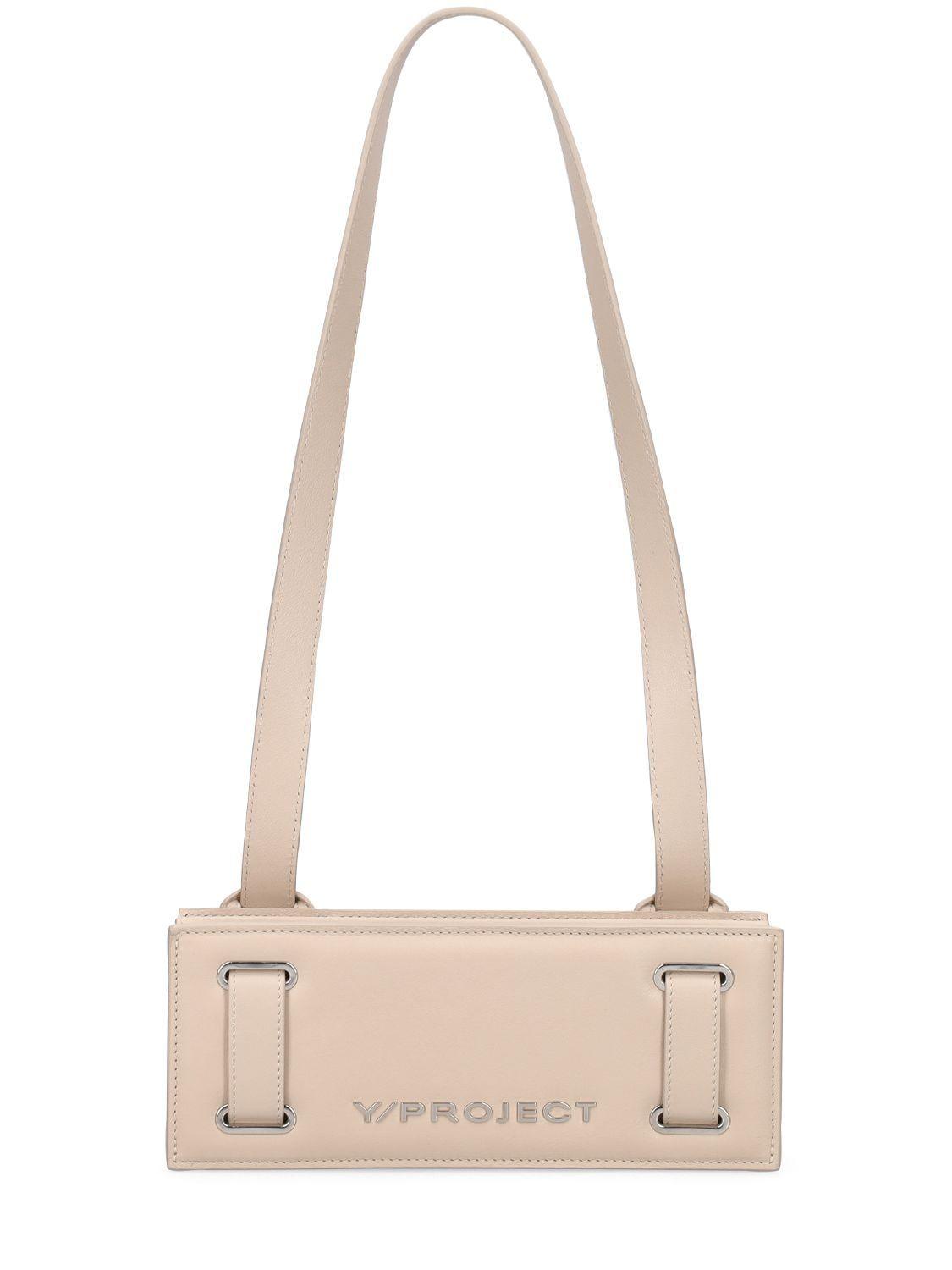 Y. Project Mini Accordion Leather Shoulder Bag in Natural Lyst
