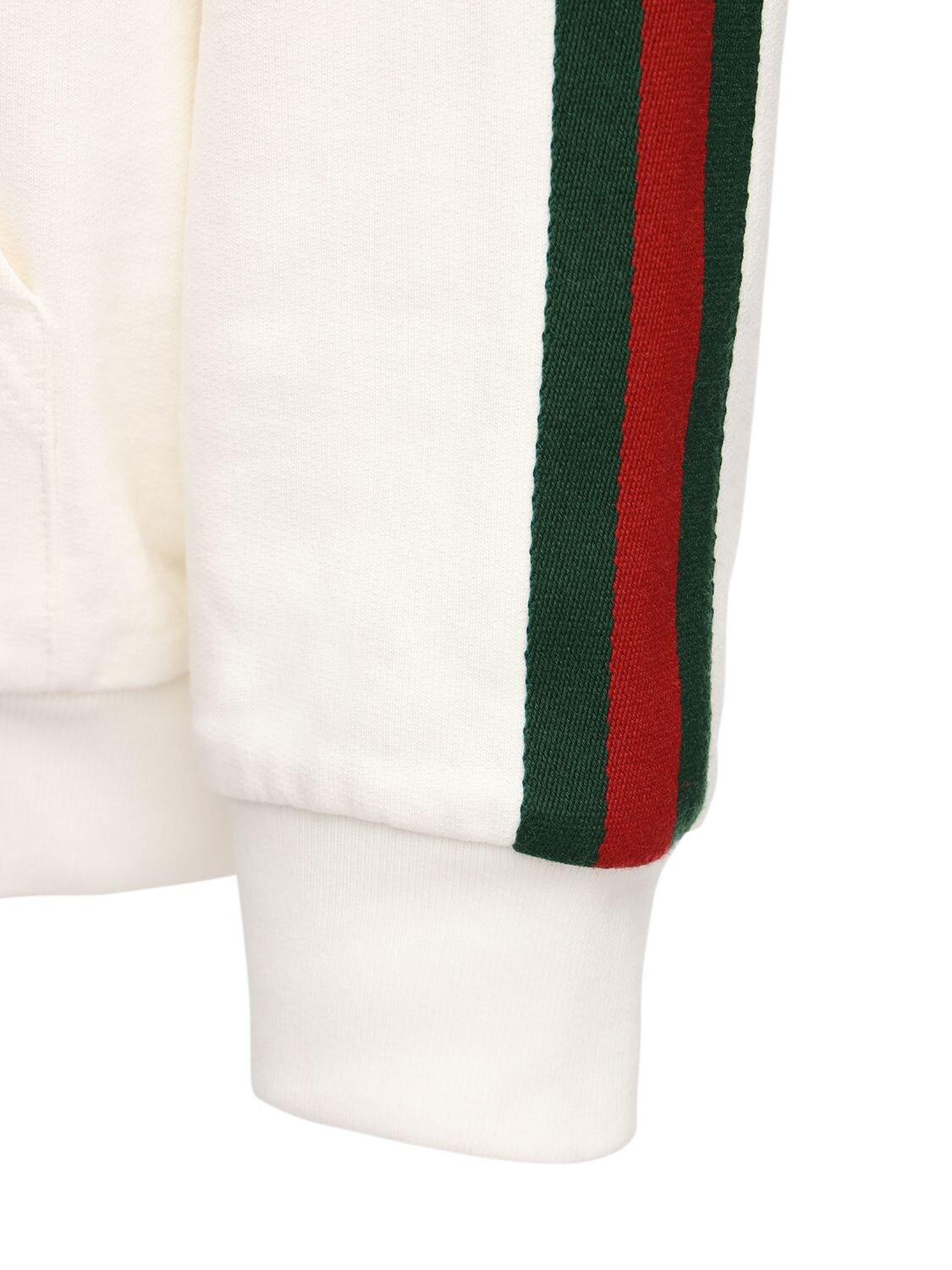 Gucci White Cotton Track Jacket in Natural for Men | Lyst