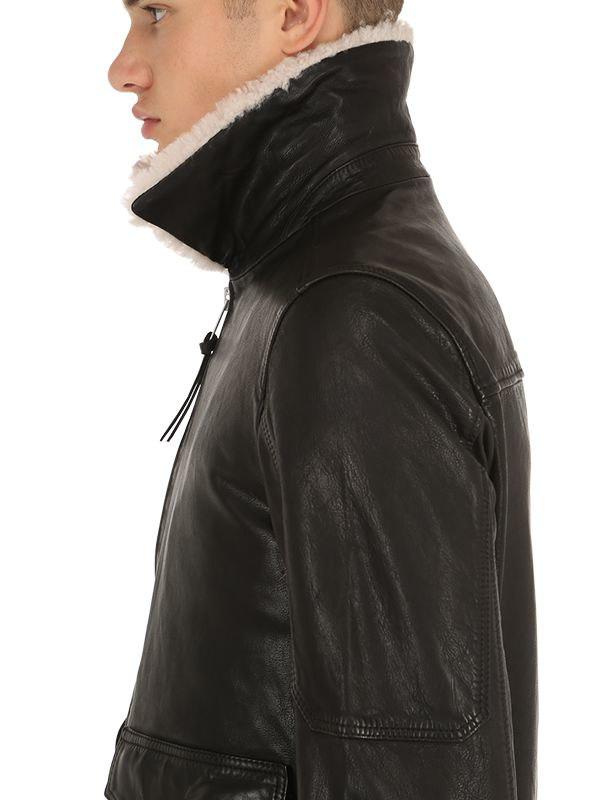 bardell leather aviator jacket