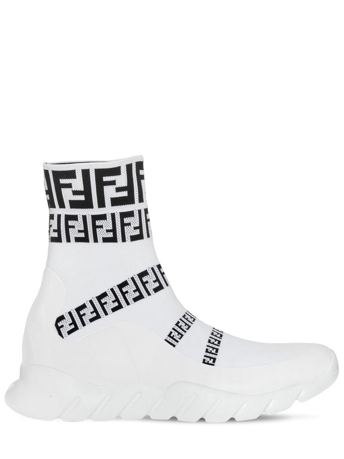 Fendi Ff Signature Socks Sneaker in 