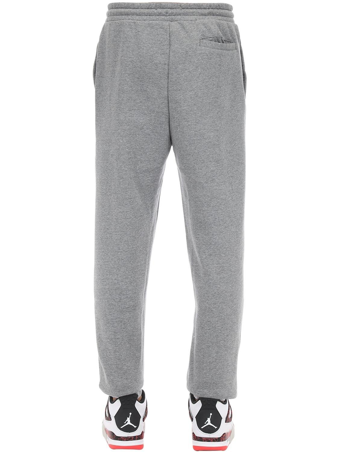 Nike Air Jordan Cotton Blend Sweatpants in Grey (Gray) for Men - Lyst