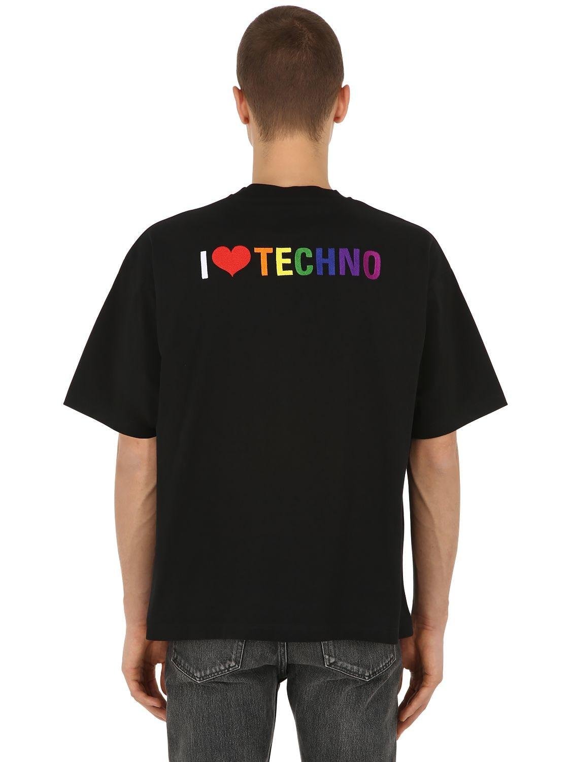 balenciaga i love techno shirt