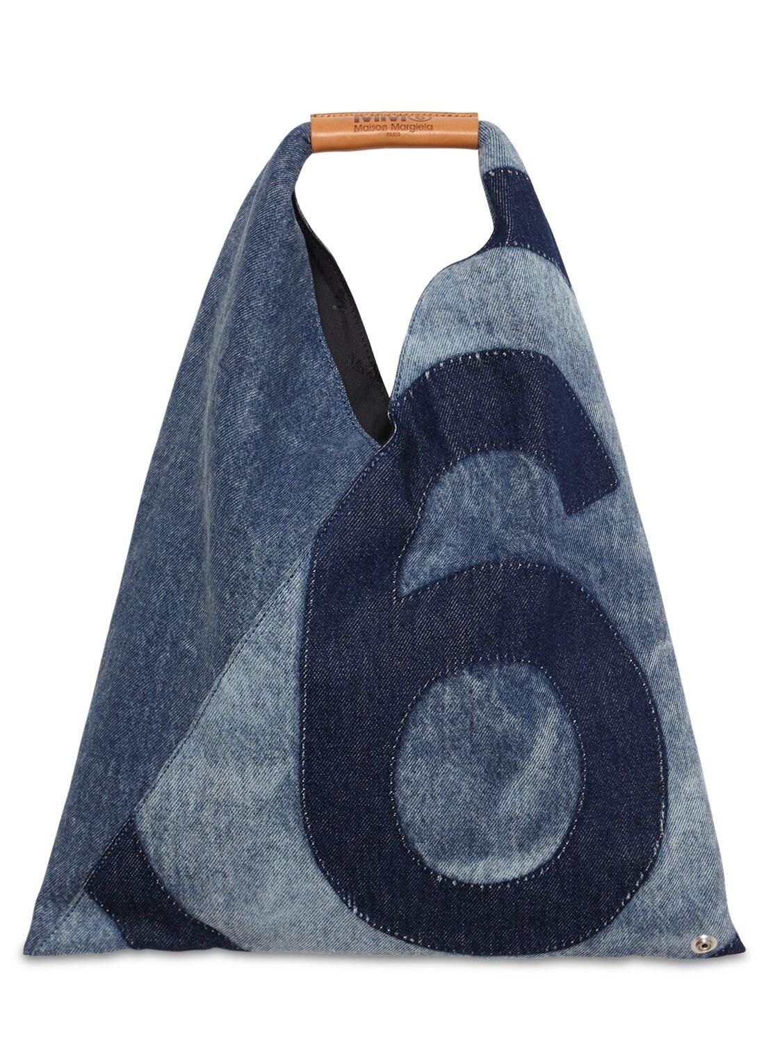 MM6 by Maison Martin Margiela Japanese Small Denim Bag in Blue | Lyst