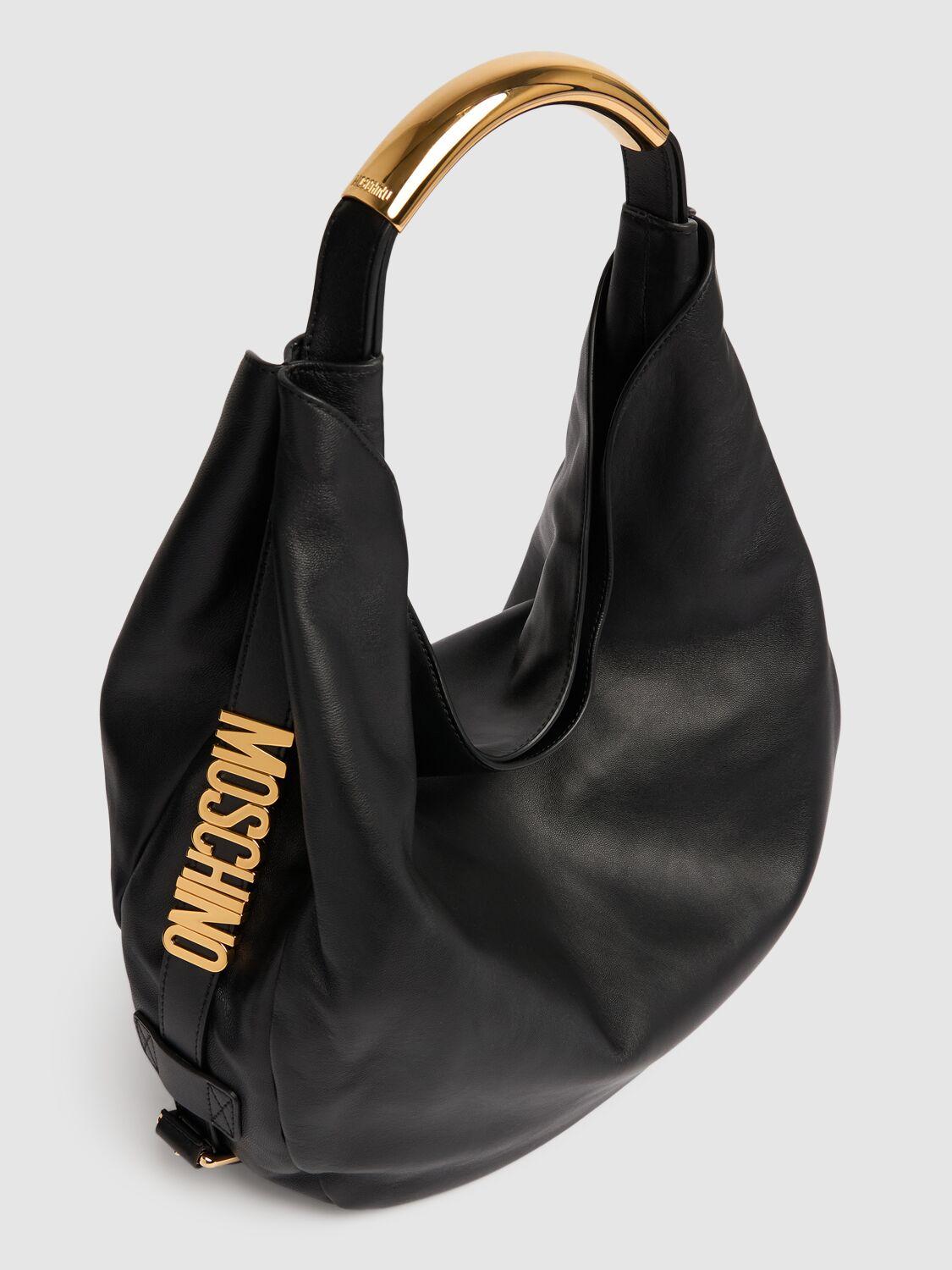 Moschino Chambred Nappa Leather Tote Bag Unique in Black Lyst