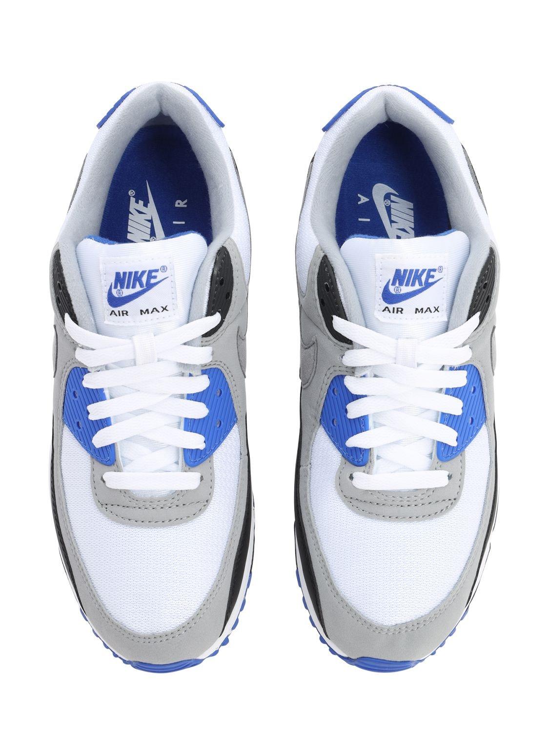Nike Leather Air Max 90 in White/Purple (Blue) for Men | Lyst