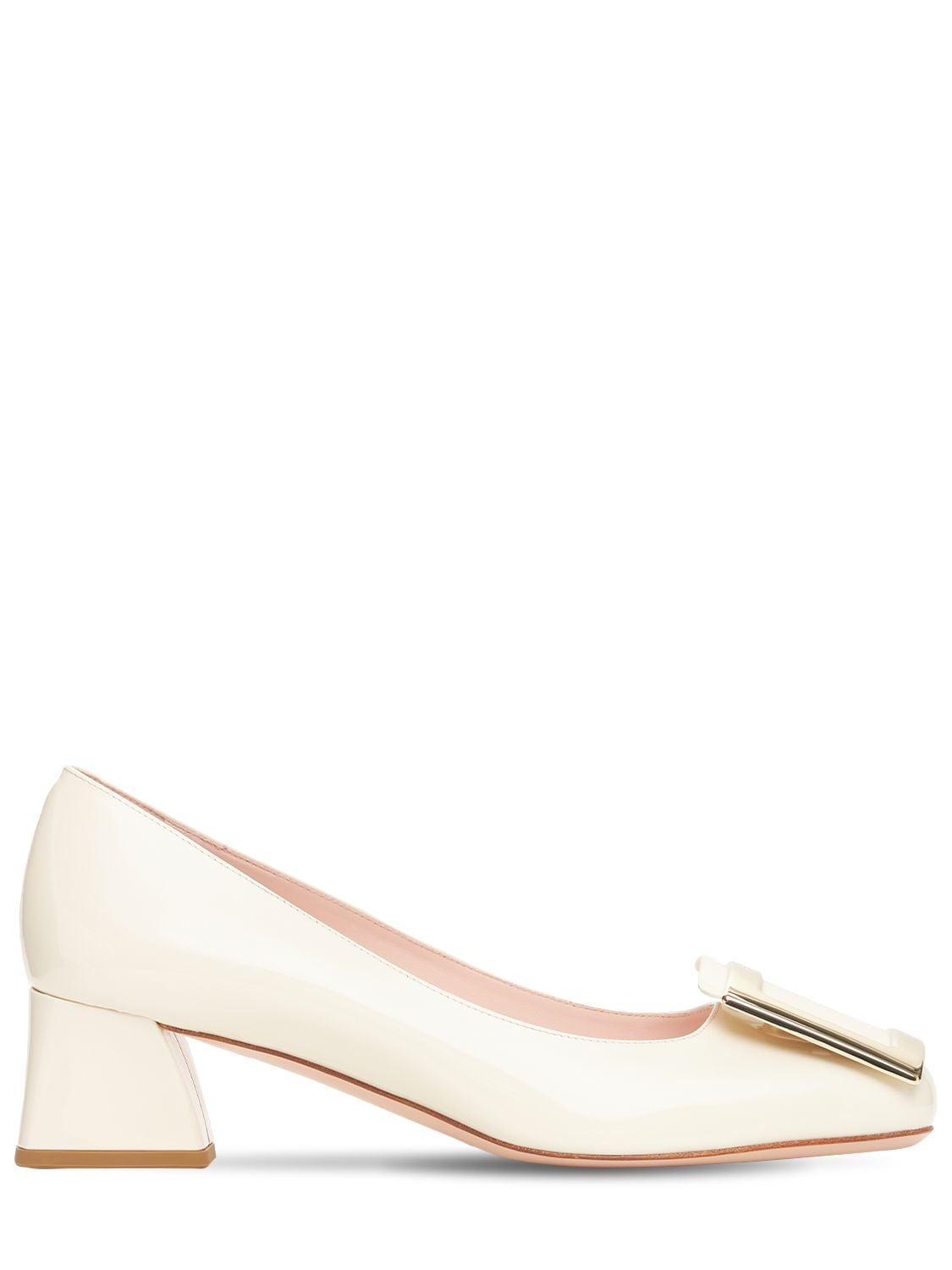 Fenderb級特価 Roger Vivierレディース ピンク Tres Vivier パテントレザーパンプス 45mm サイズ交換 シューズ Eservices Alzahra Mun Org