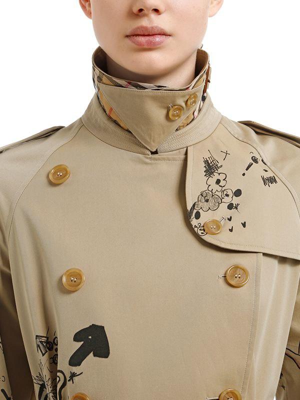 Burberry doodle hot sale trench coat