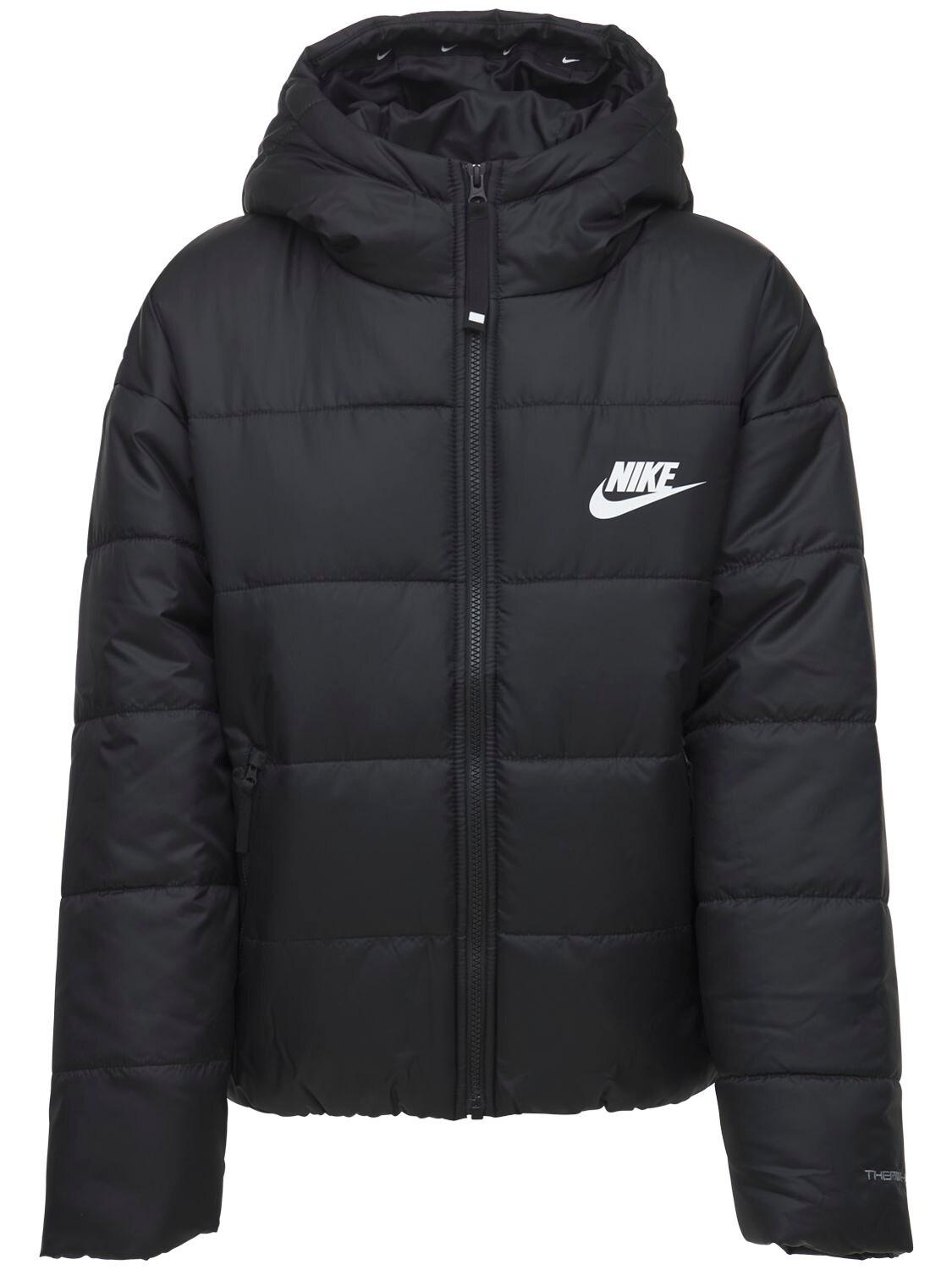 Nike Therma Fit Classic Puffer Jacket in Black | Lyst