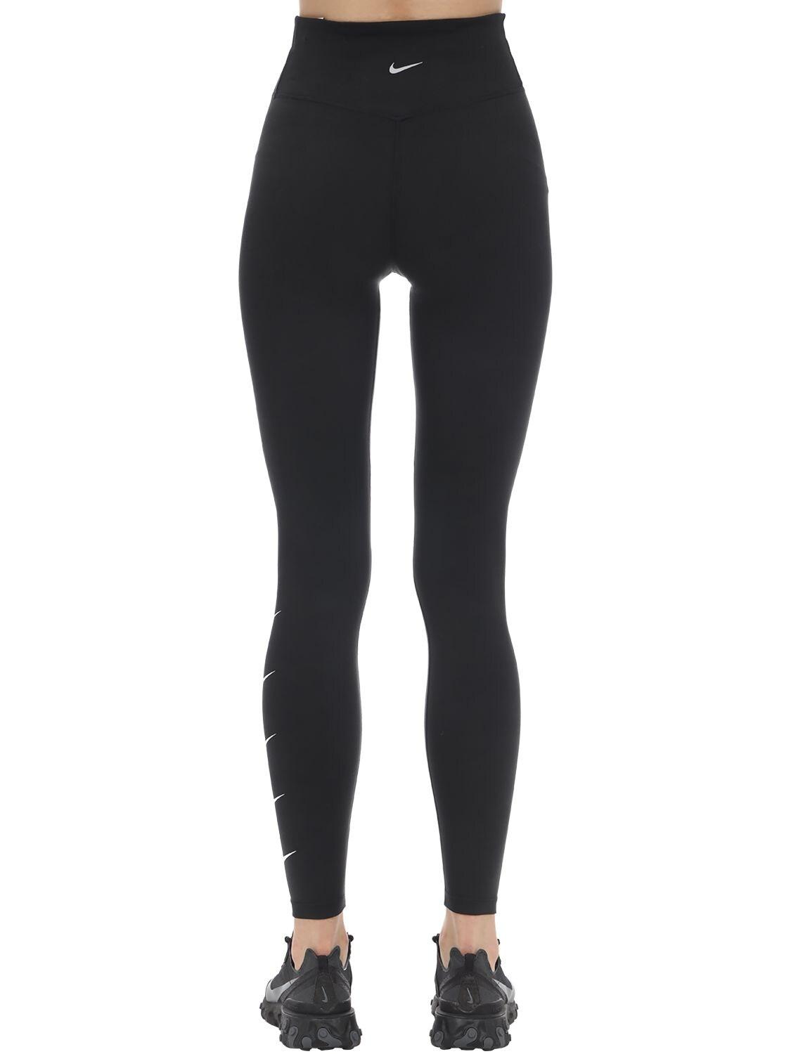 Running Swoosh Repeat Tights in Black 