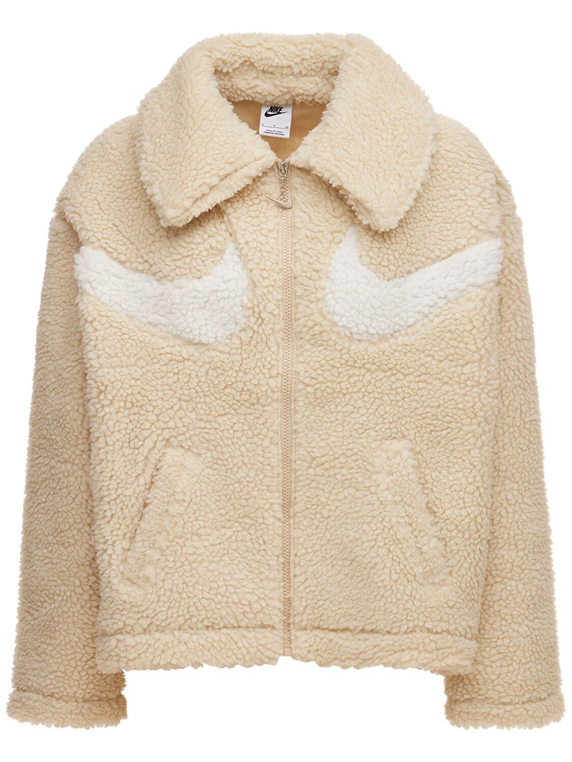 Nike Swoosh Tech Sherpa Jacket in Natural Lyst Australia