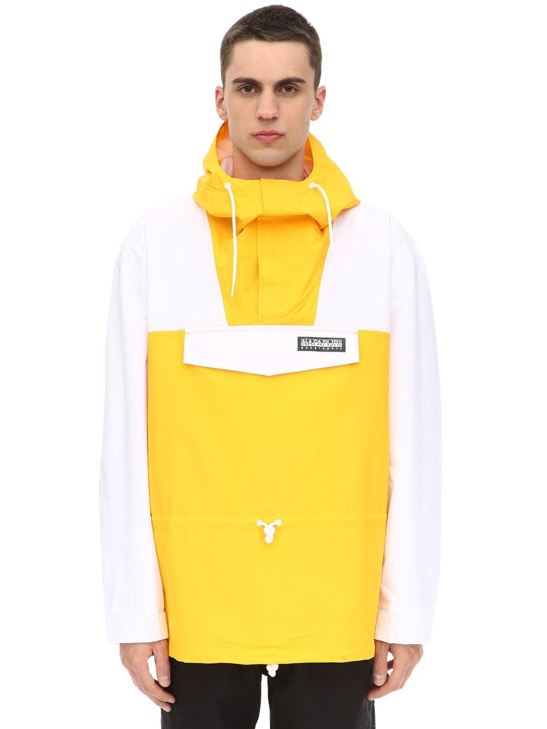 Napapijri Skidoo Yellow Colourblock Parka Jacket for Men - Save 66% - Lyst