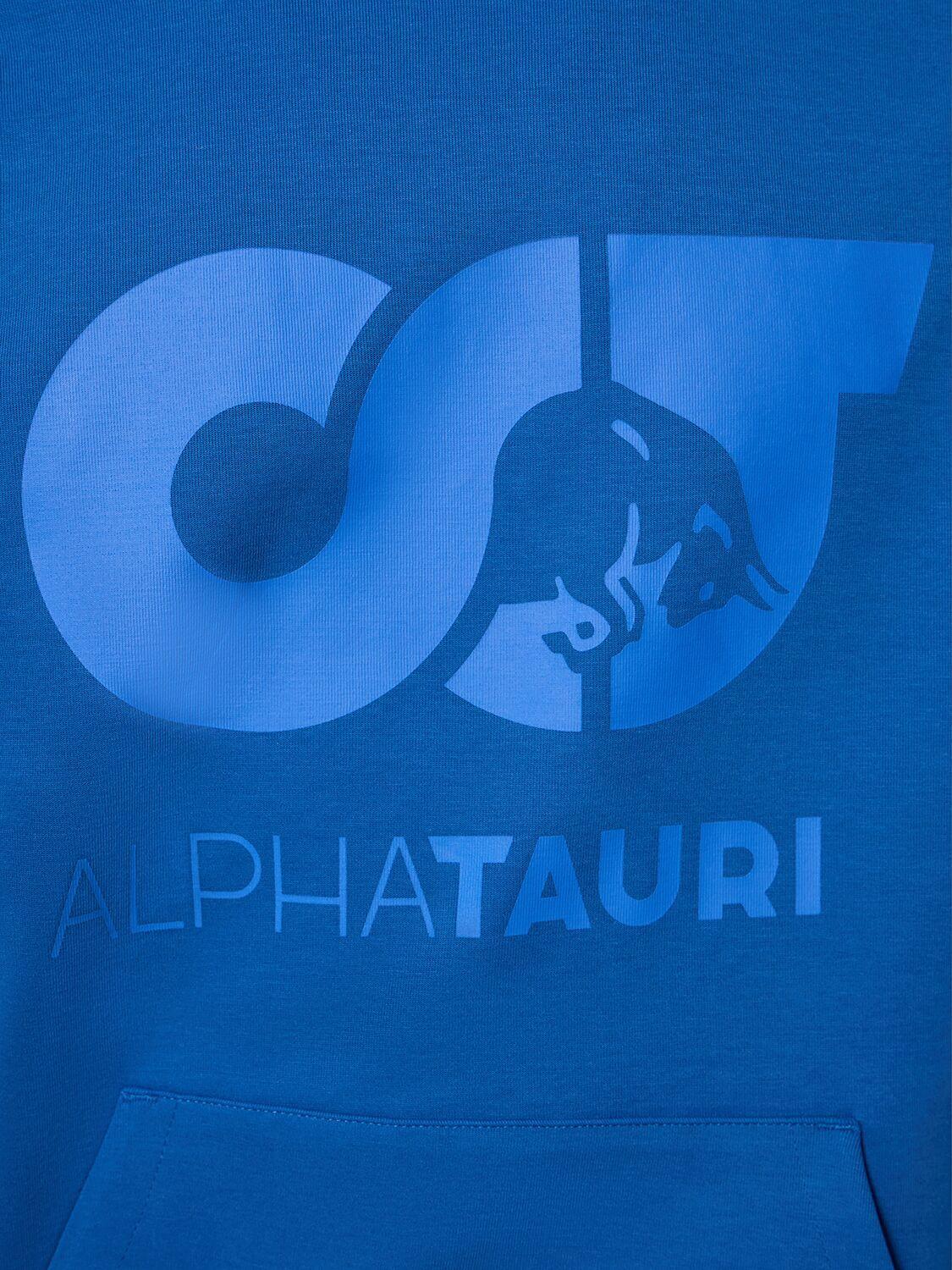 AlphaTauri - Shero logo-print Cotton-Blend Hoodie - Mens - White