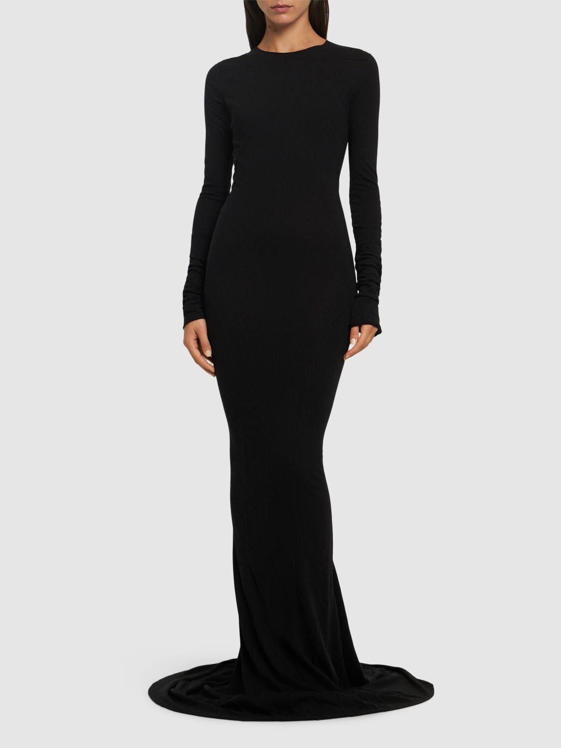 RICK OWENS】マキシドレス ブラック （Taco maxi gown in black