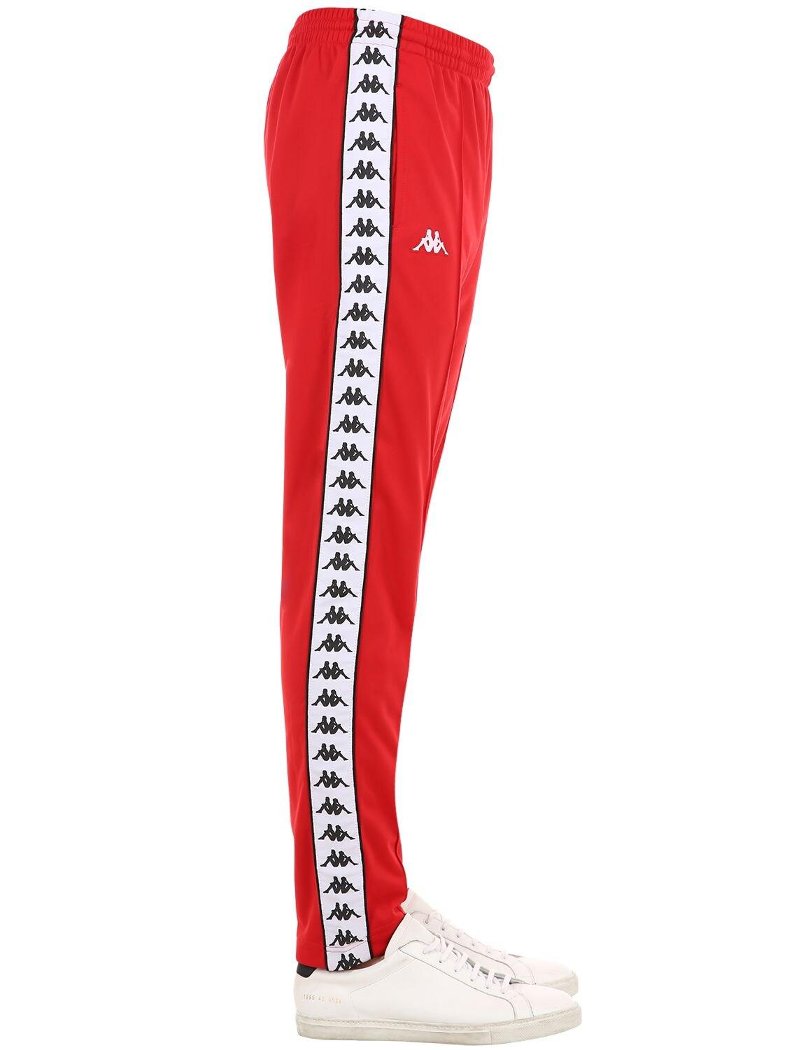 Kappa Banda Astoria Slim Fit Pants in Red for Men - Lyst