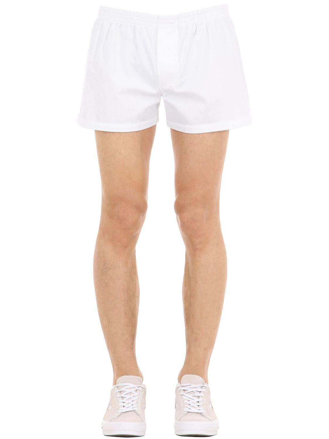 Jacquemus Le Caleçon Cotton Shorts in White for Men - Lyst