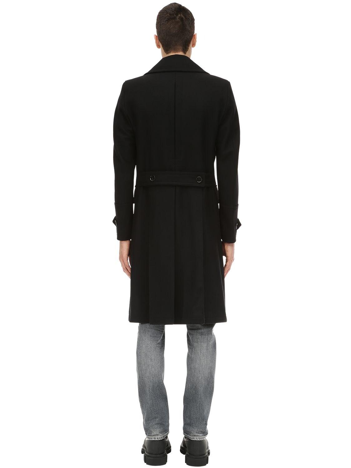 Belstaff New Mildford Wool Blend Coat in Black for Men | Lyst